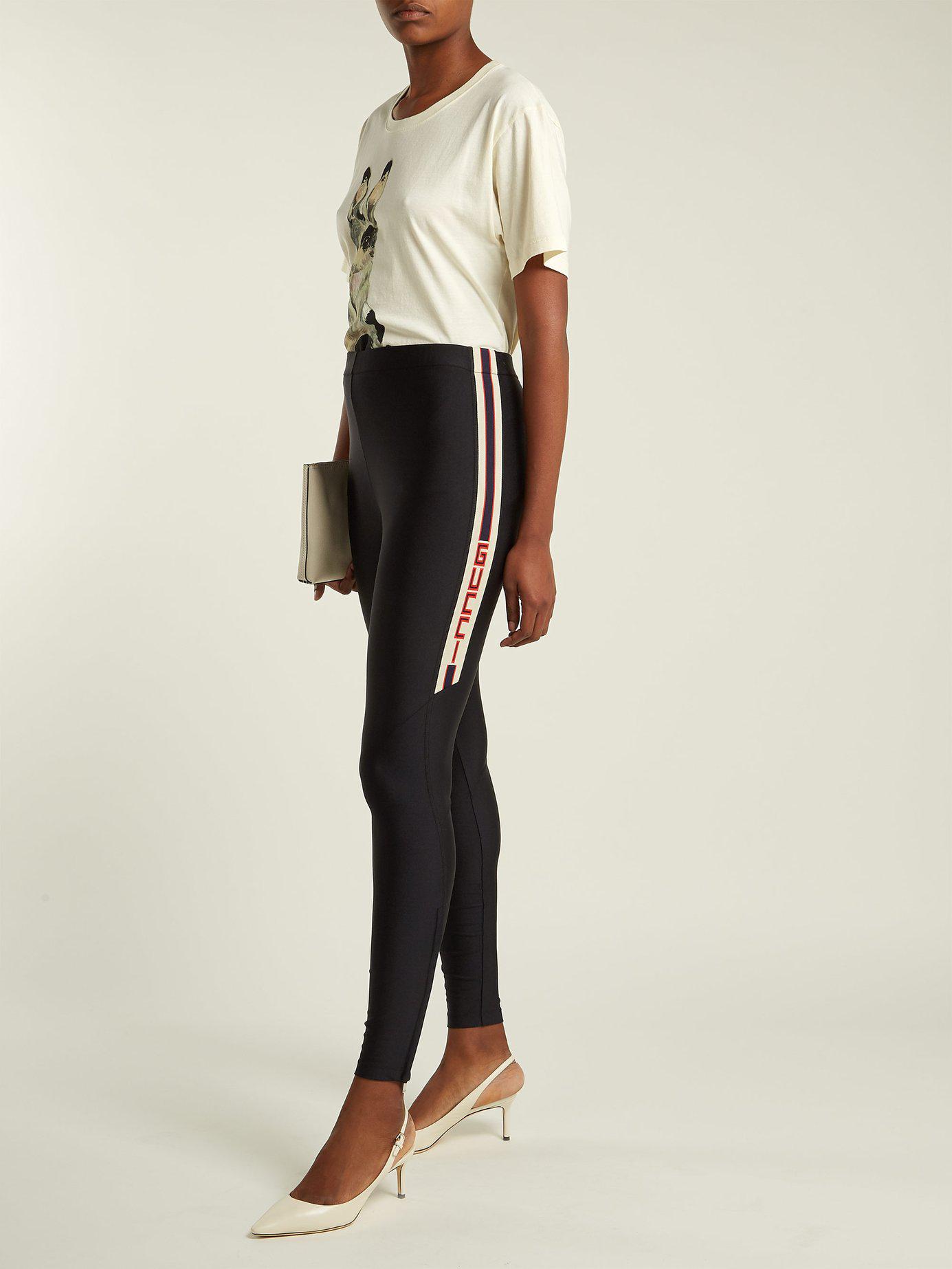 Gucci Side-stripe Logo-jacquard Jersey 