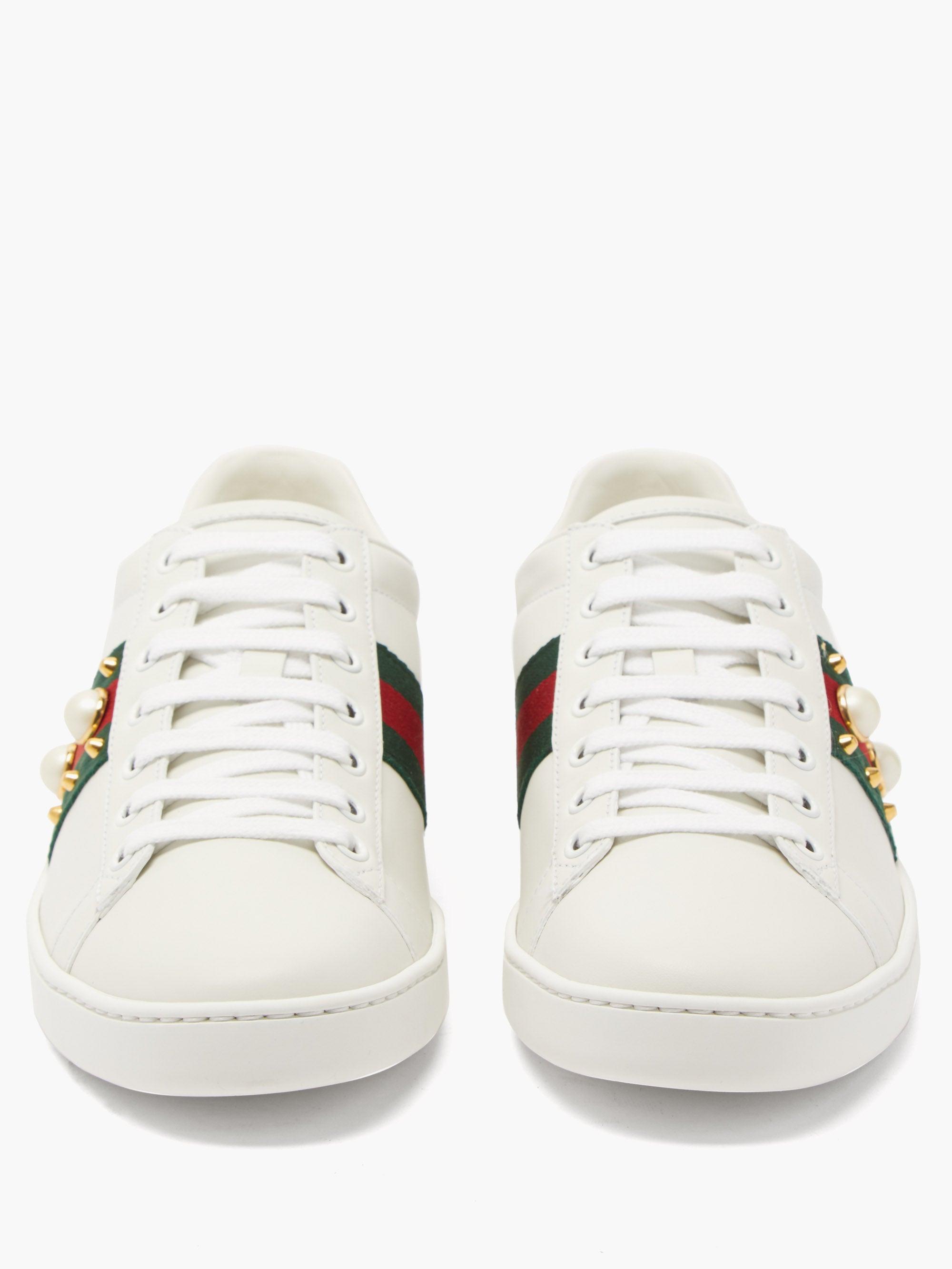gucci white trainers