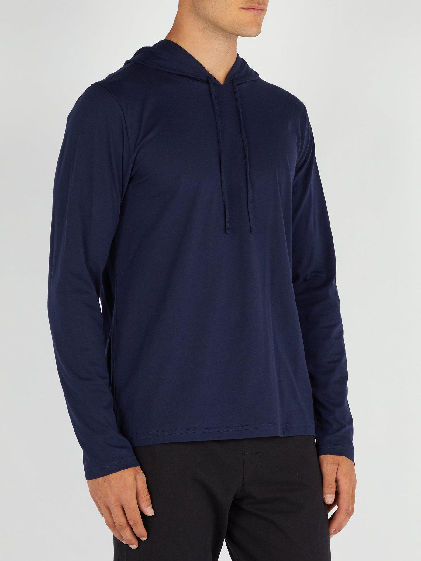 Polo Ralph Lauren Hooded Cotton Pyjama Top in Navy (Blue) for Men - Lyst