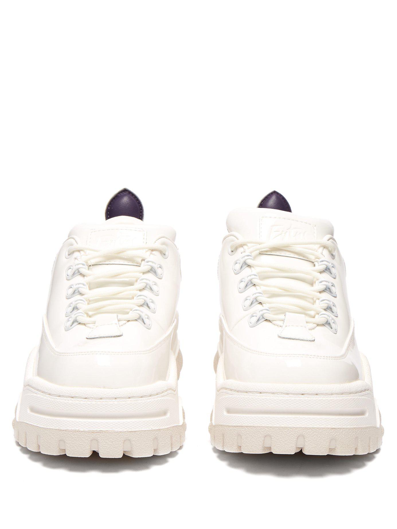 eytys white patent angel sneakers
