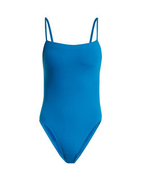 Eres Synthetic Aquarelle Square-neck Swimsuit in Blue - Lyst