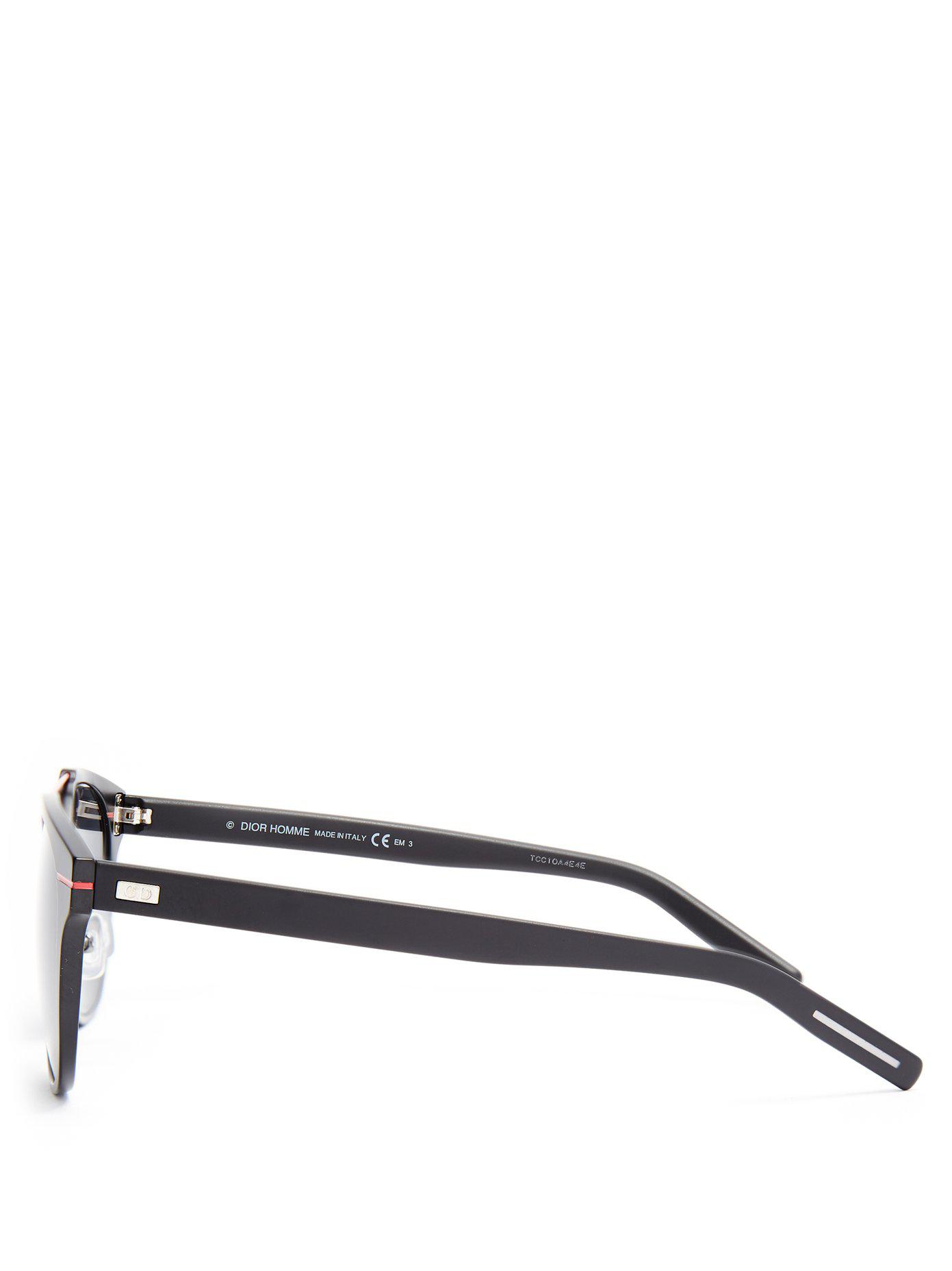 Dior Homme Al13.5 Aluminium Sunglasses in Black for Men - Lyst