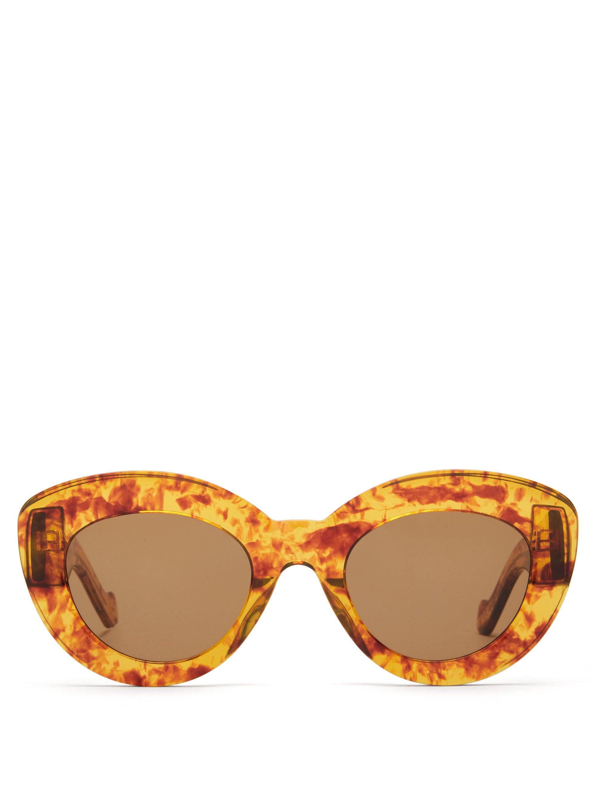 Loewe Cateye Tortoiseshell Acetate Sunglasses Lyst