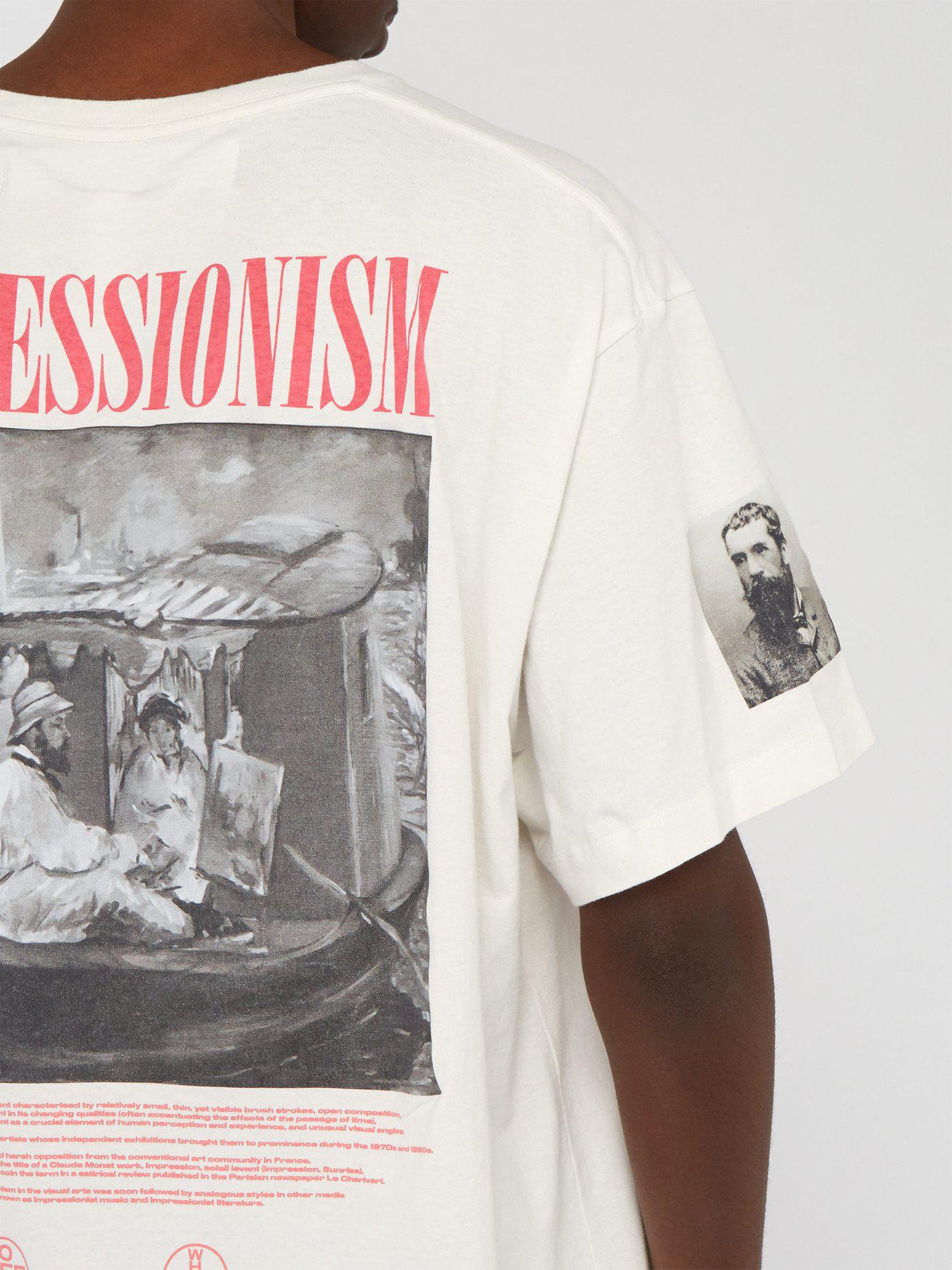 off white impressionism t shirt black