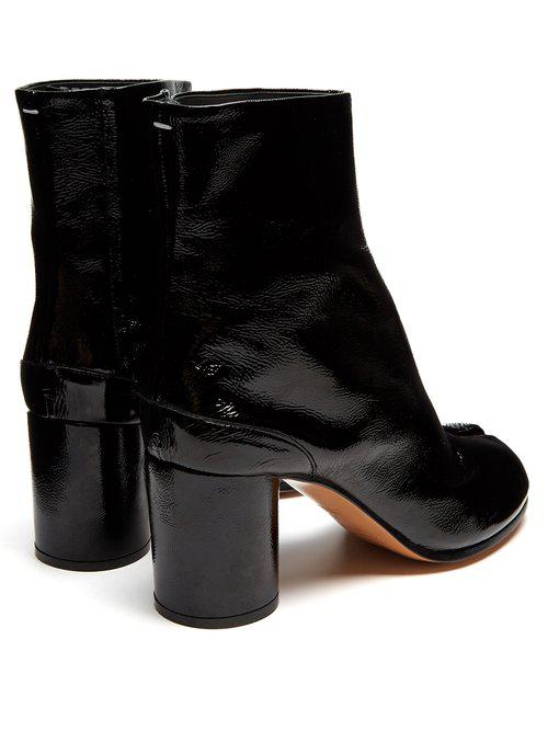 tabi split toe leather ankle boots