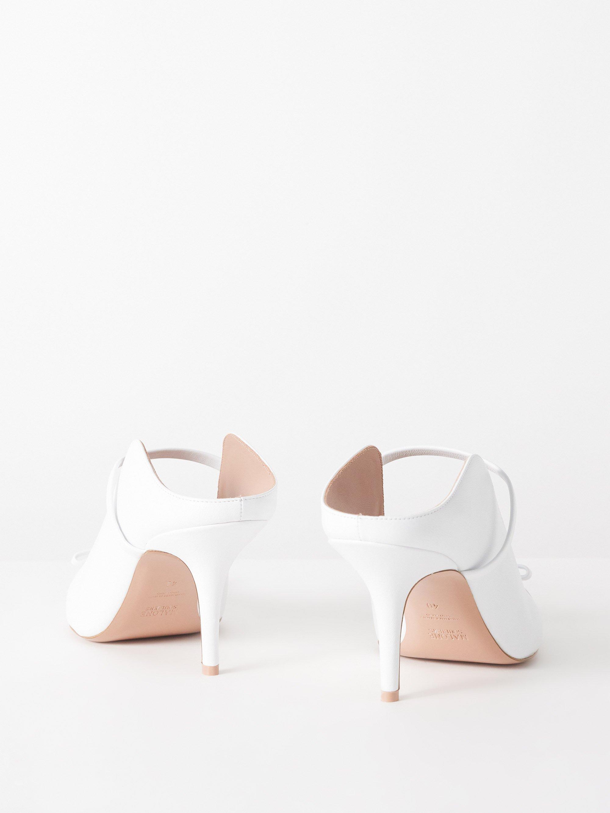 Malone souliers white mules sale
