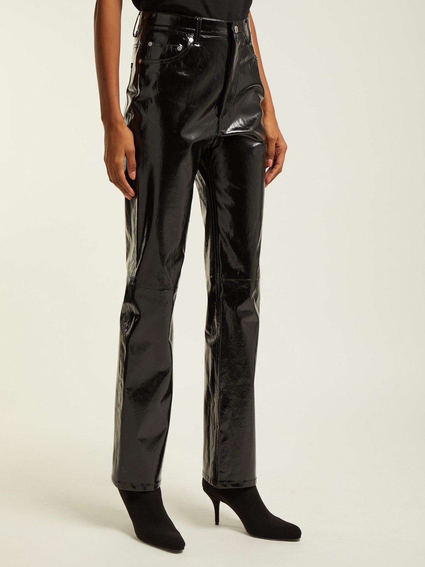 Helmut Lang Straight Leg Patent Leather 