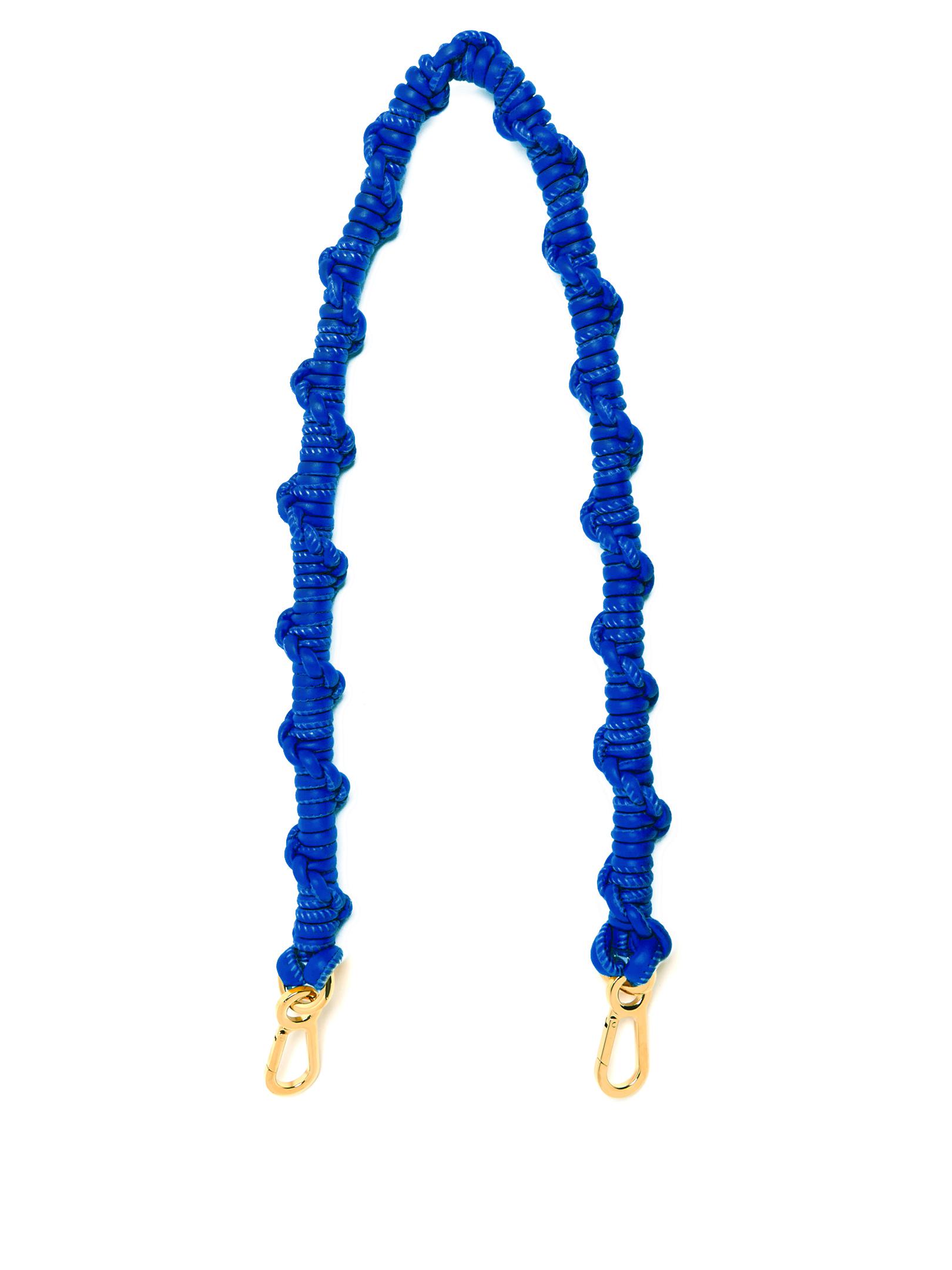 Loewe Braided Leather Bag Strap In Blue Lyst