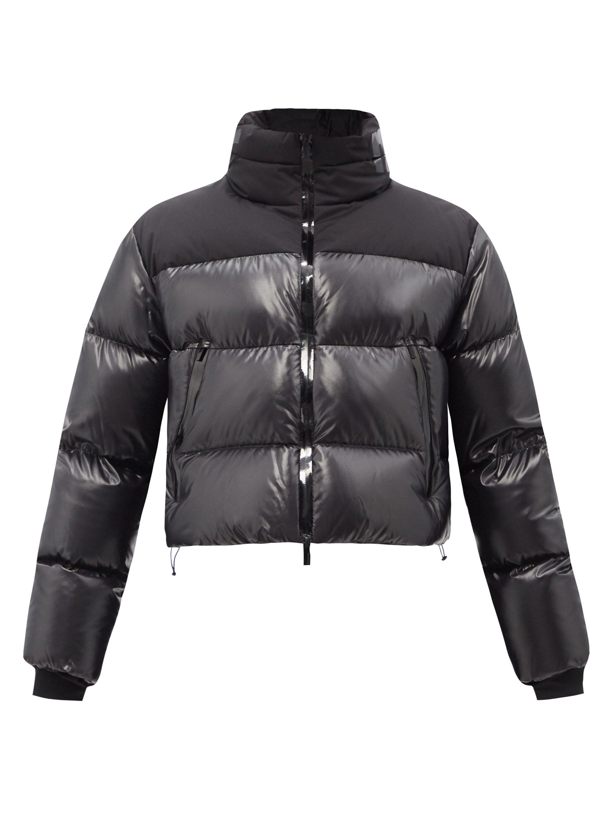 black padded down jacket