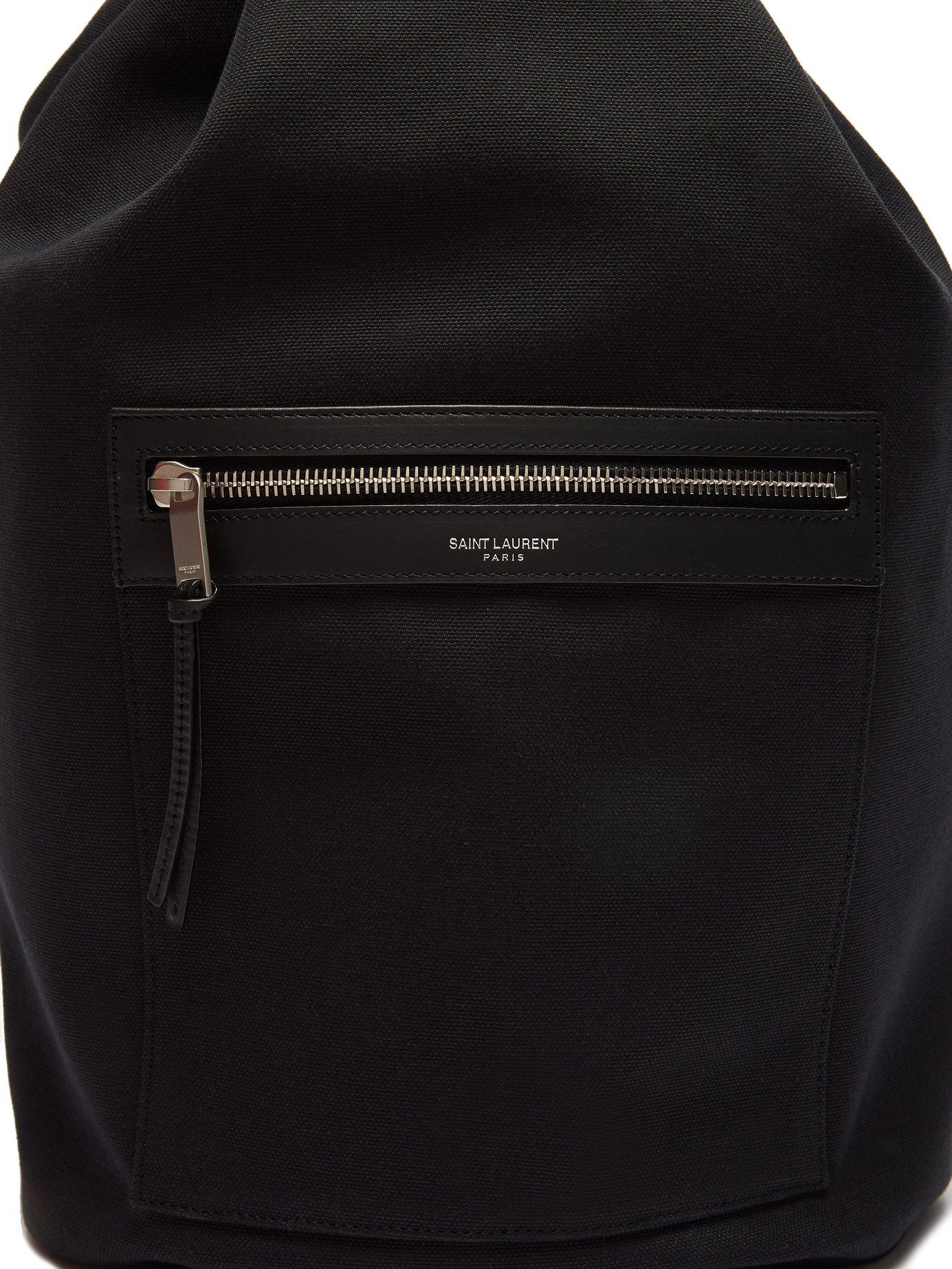saint laurent city sailor canvas backpack