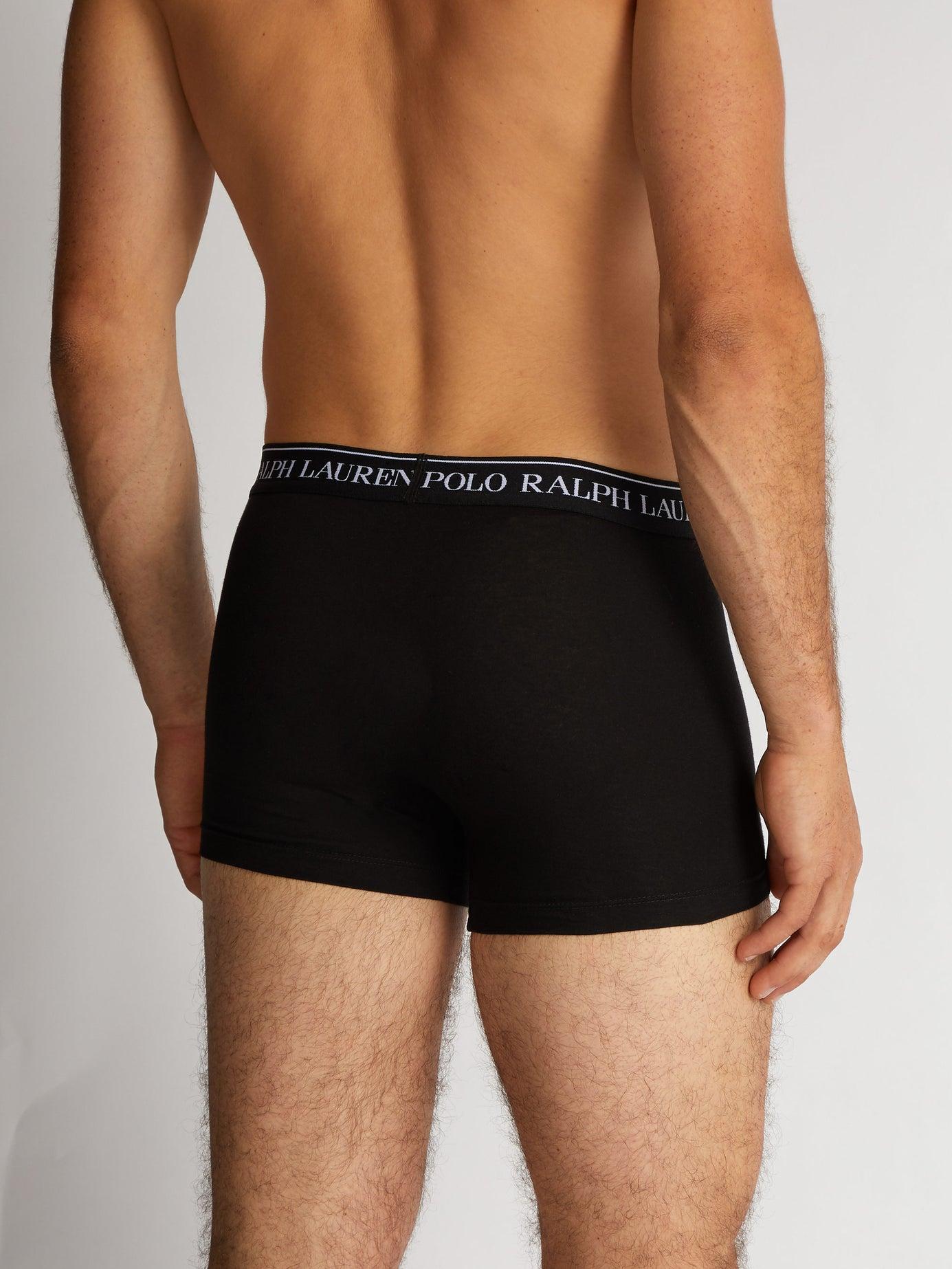 Polo Ralph Lauren Pack Of Three Cottonblend Boxer Briefs in Black for