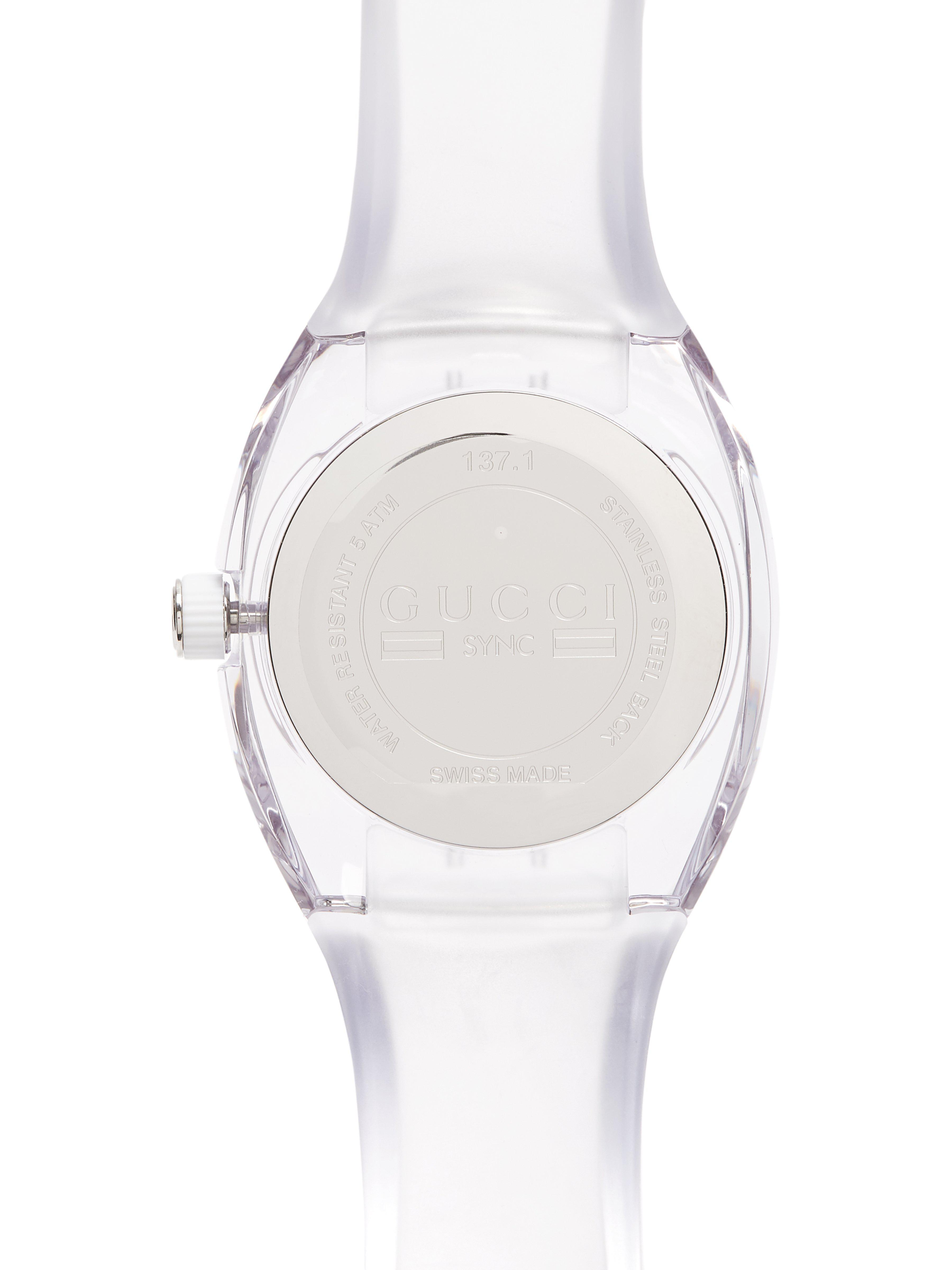 Gucci Sync Rubber Watch for Men | Lyst 
