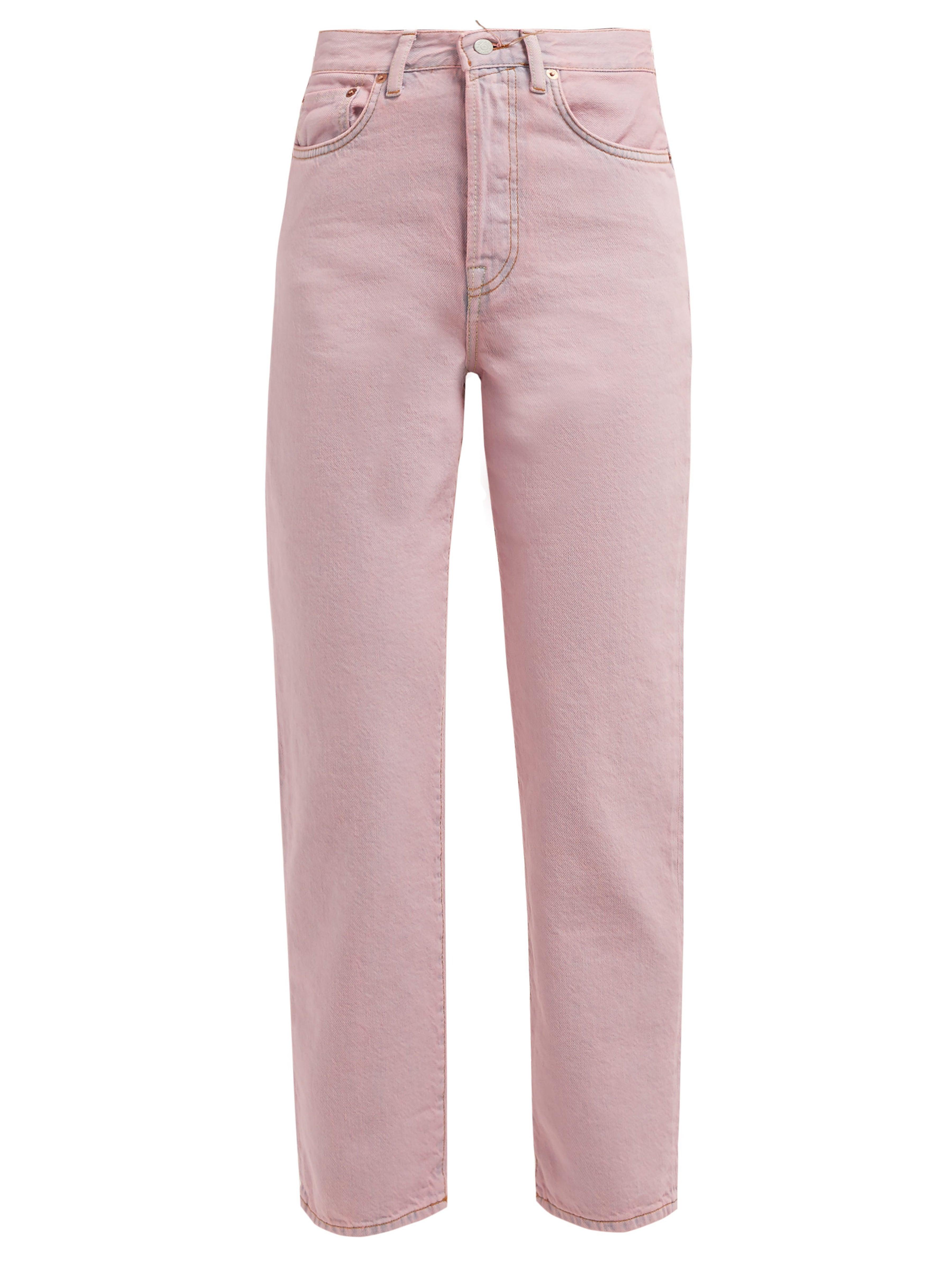 Acne Studios Denim Mece Straightleg Jeans in Pink Lyst