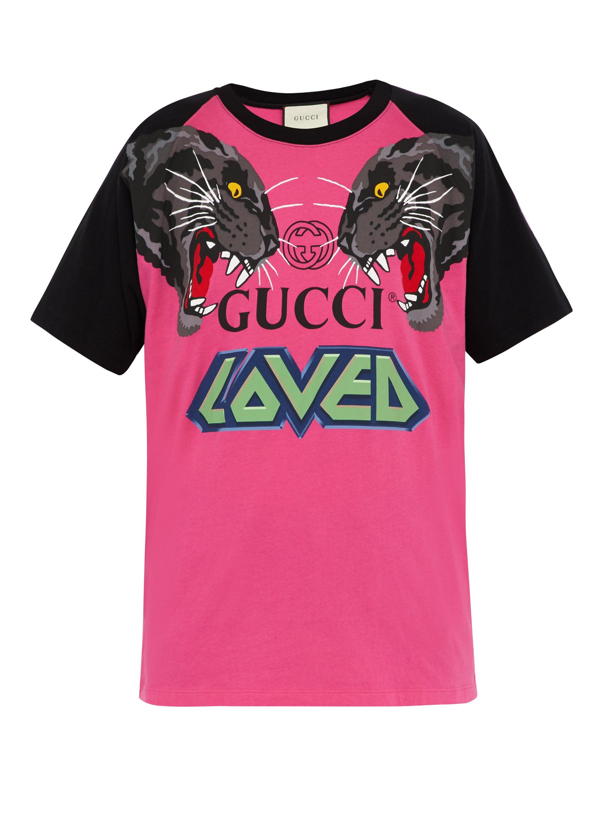 pink gucci t shirt