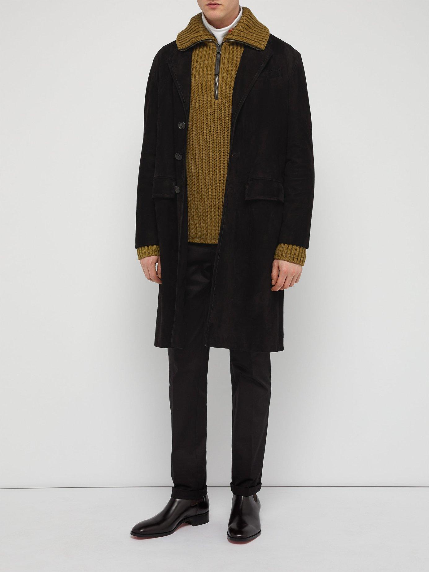 Christian Louboutin Samson Leather Chelsea Boots in Black for Men - Lyst