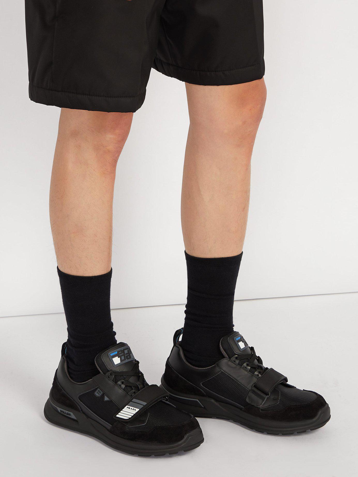 prada trainers velcro