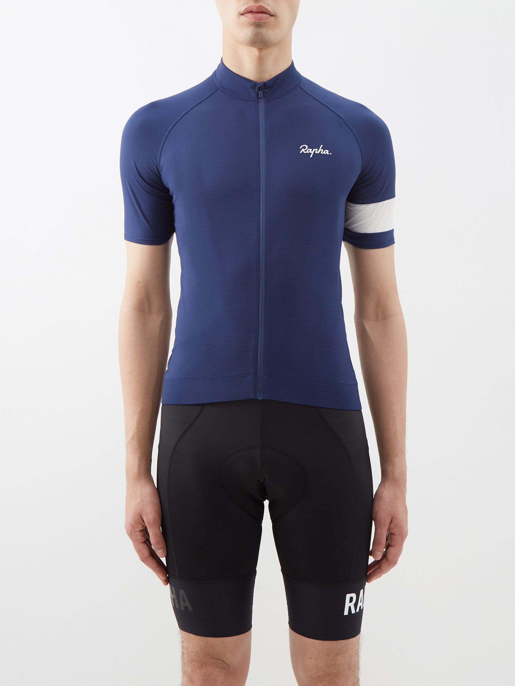 Rapha Pro Core Zipped Cycling Jersey in Blue for Men | Lyst
