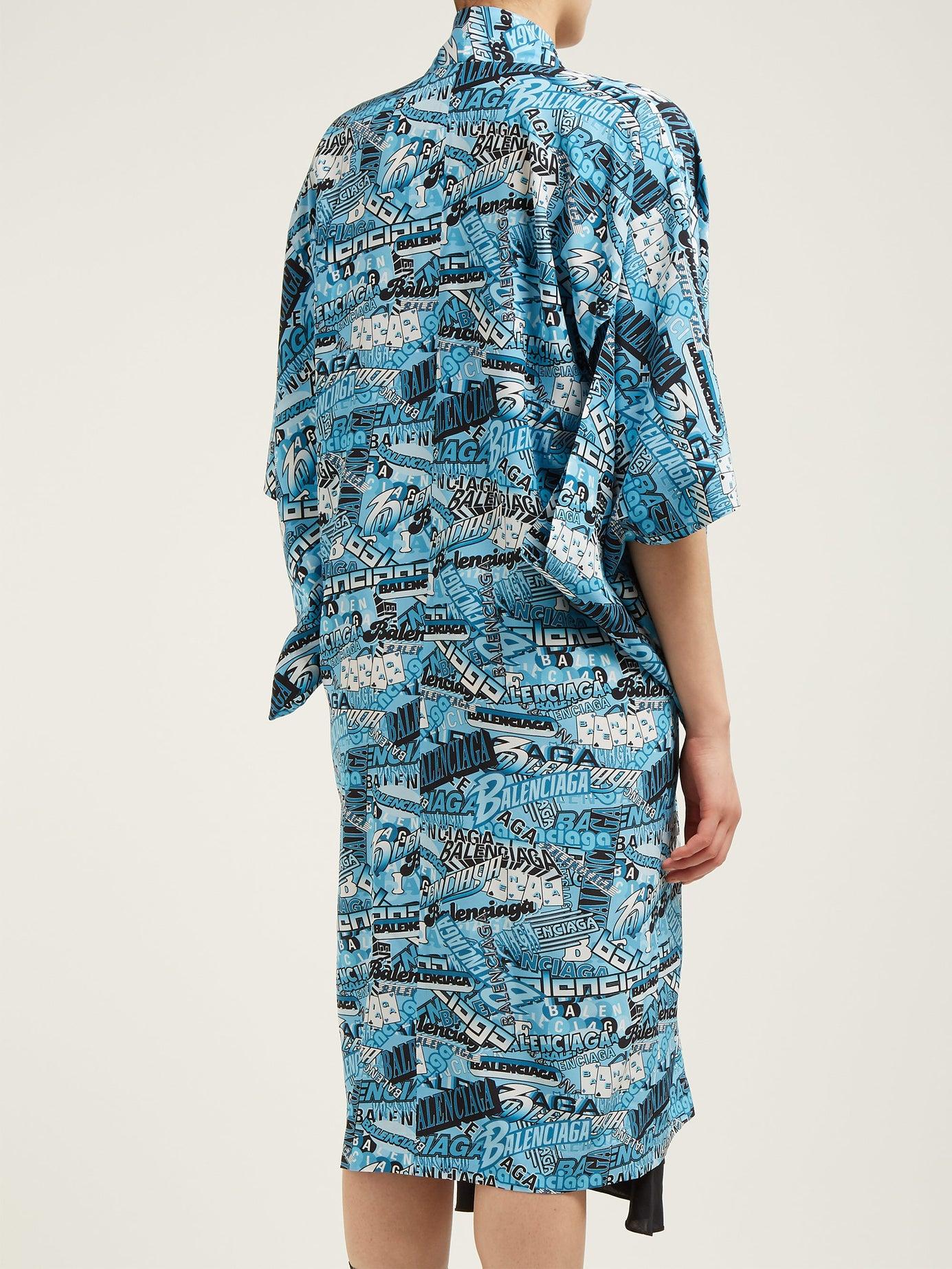 balenciaga kimono dress