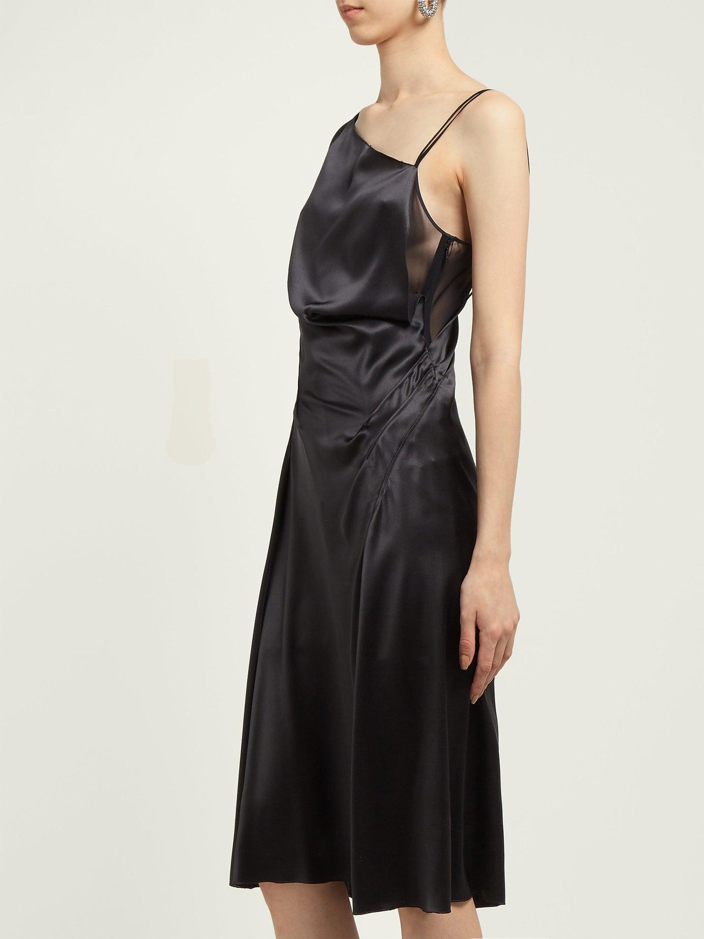 black dress versace