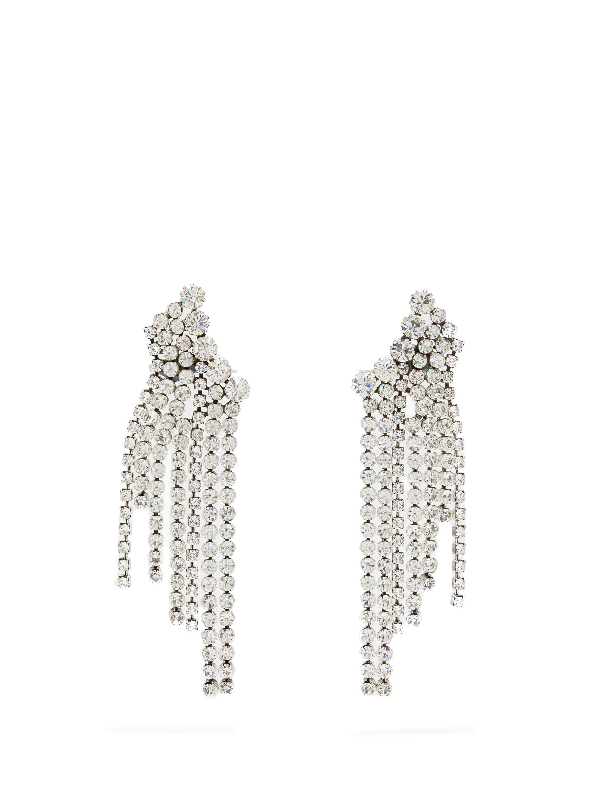 Isabel Marant Crystal-fringed Drop Earrings - Lyst