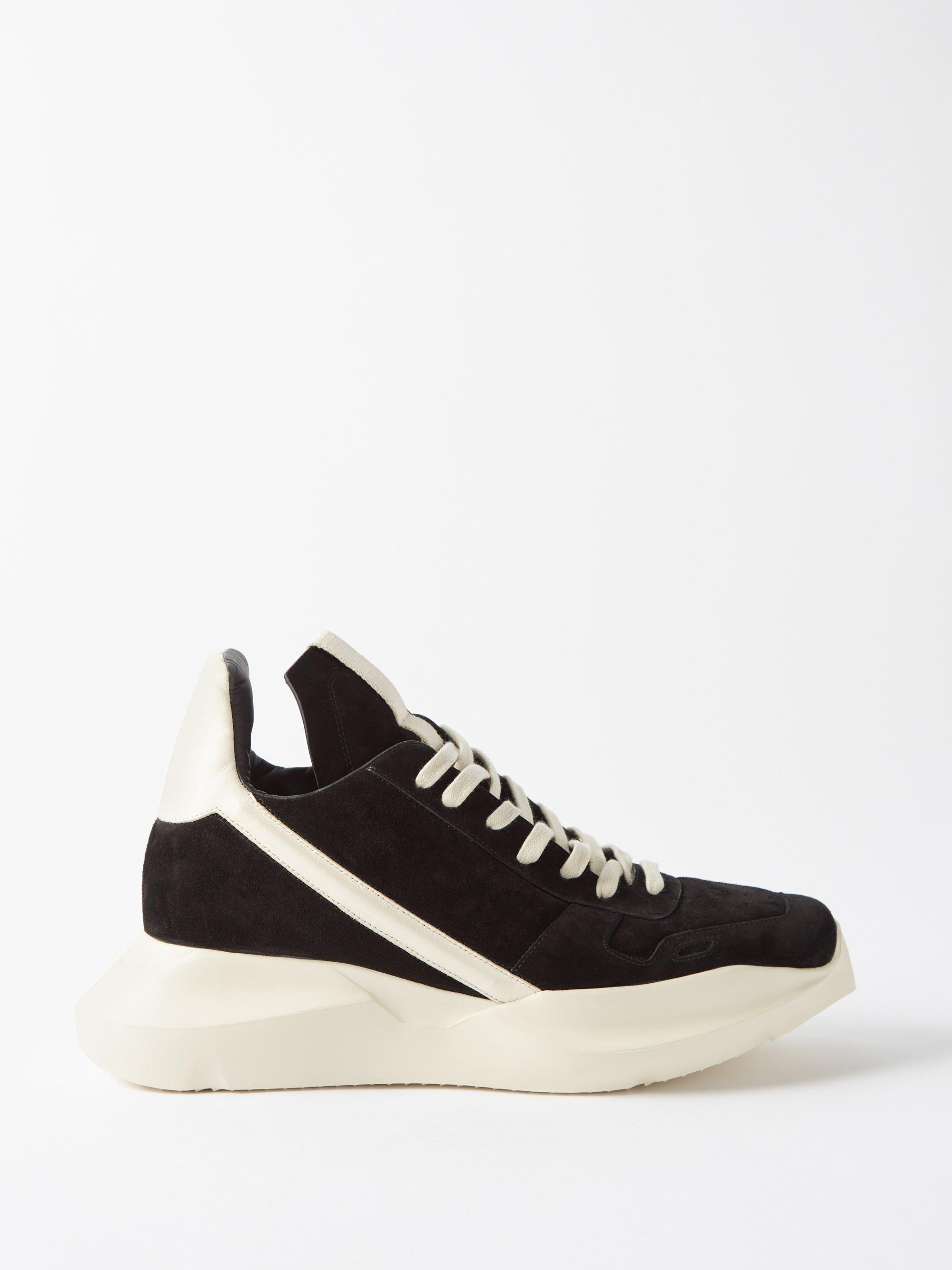 メンズ Rick Owens ゲス ランナー スエードスニーカー ホワイト | Lyst