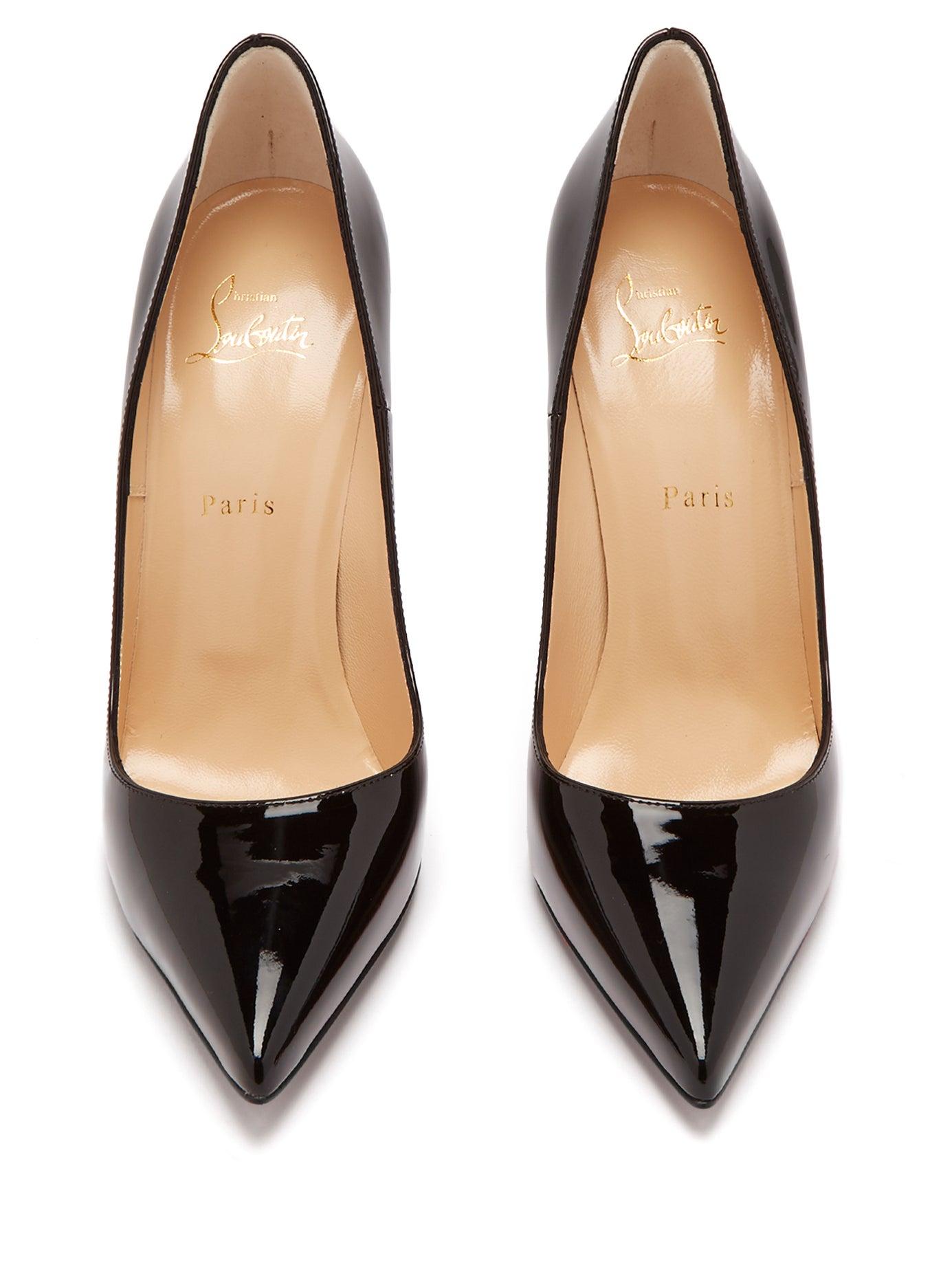 louboutin black patent leather heels
