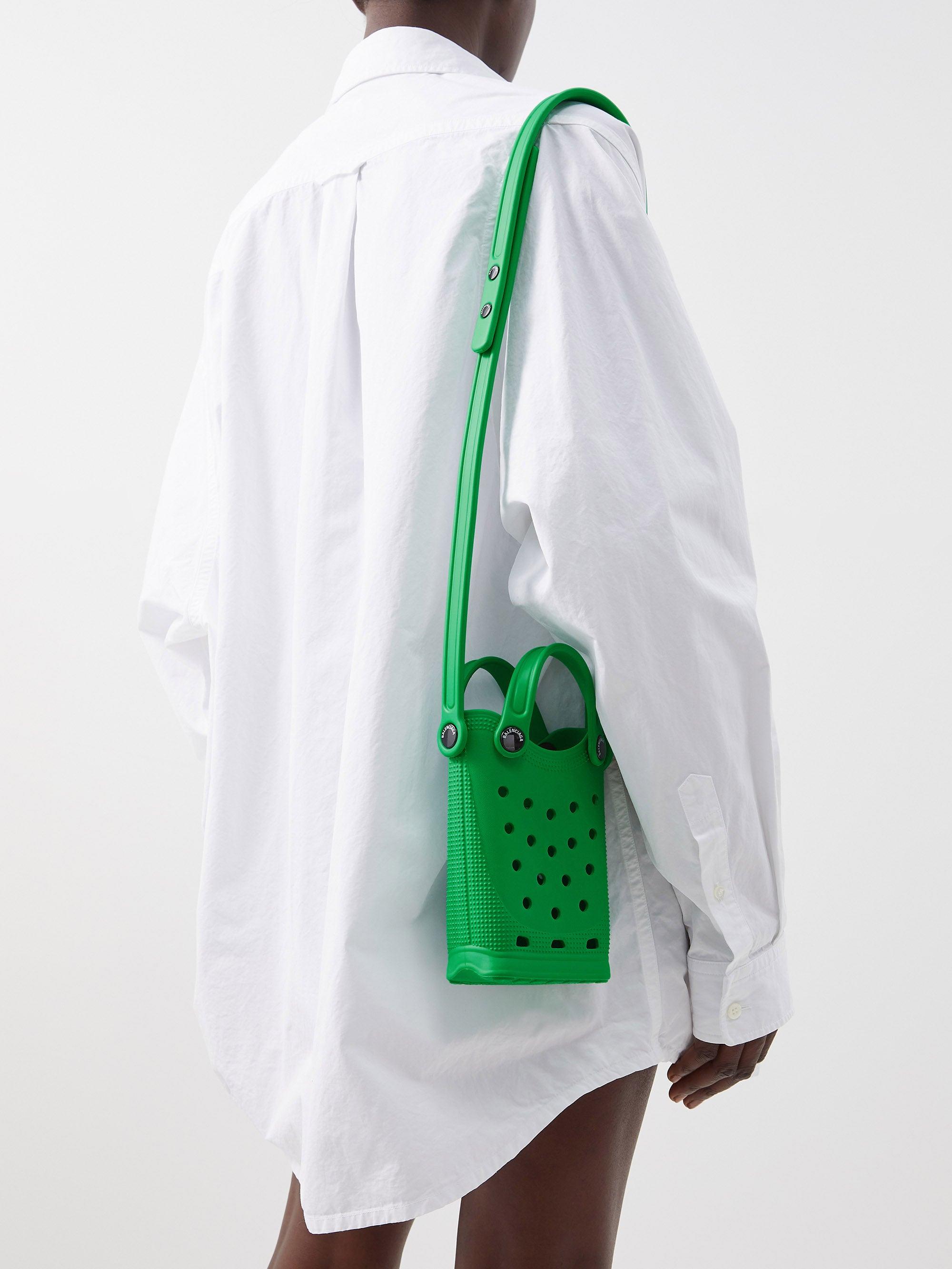 Balenciaga X Crocs Crossbody Phone Holder in Green | Lyst