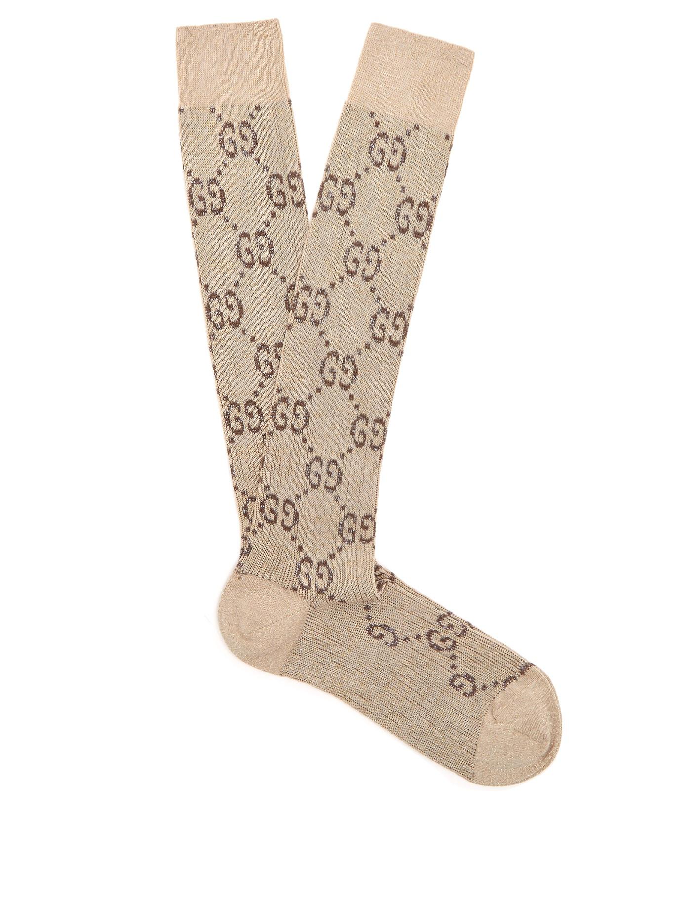 gucci tan socks