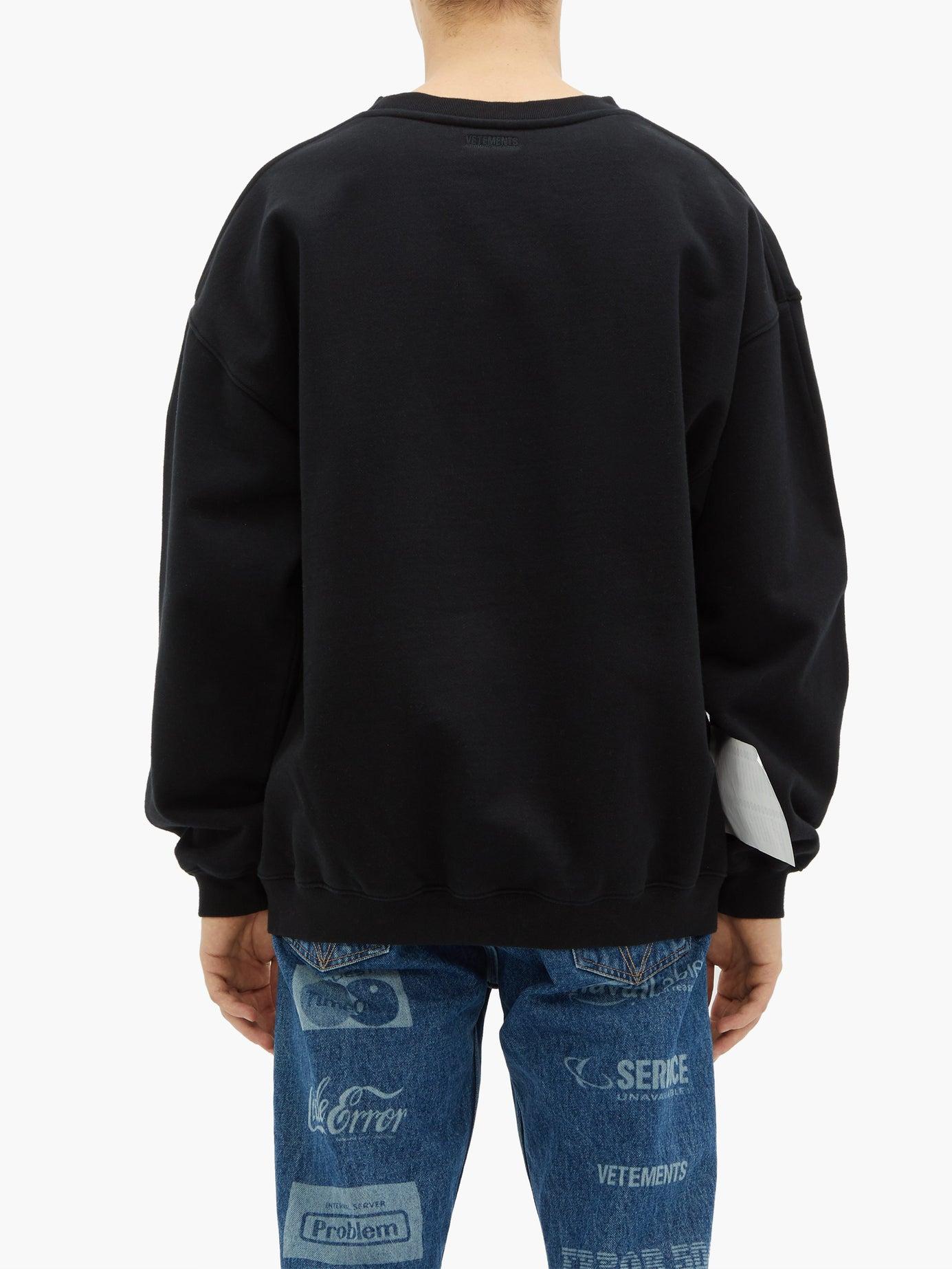 vetements backwards hoodie