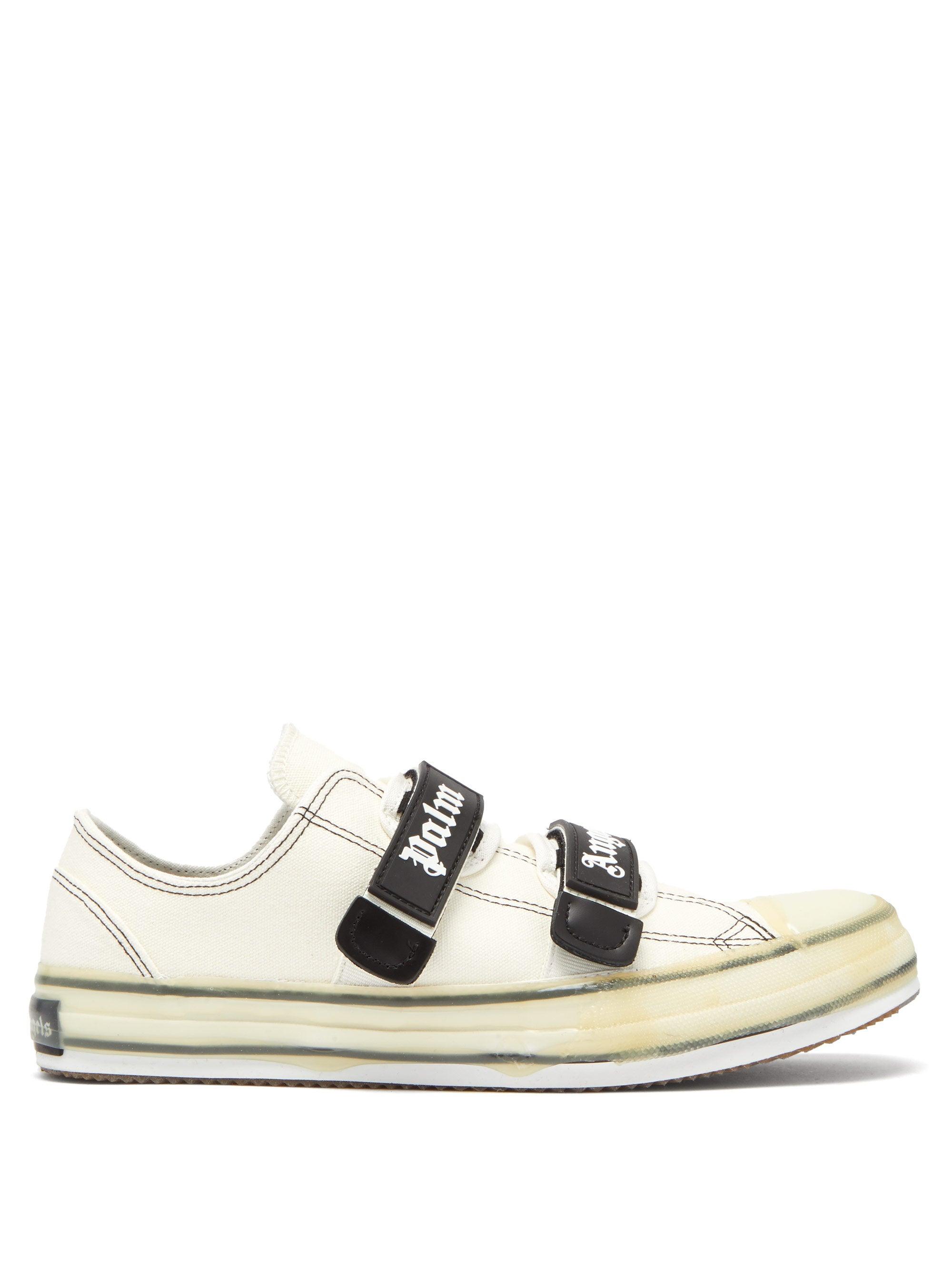 fendi strap canvas trainers