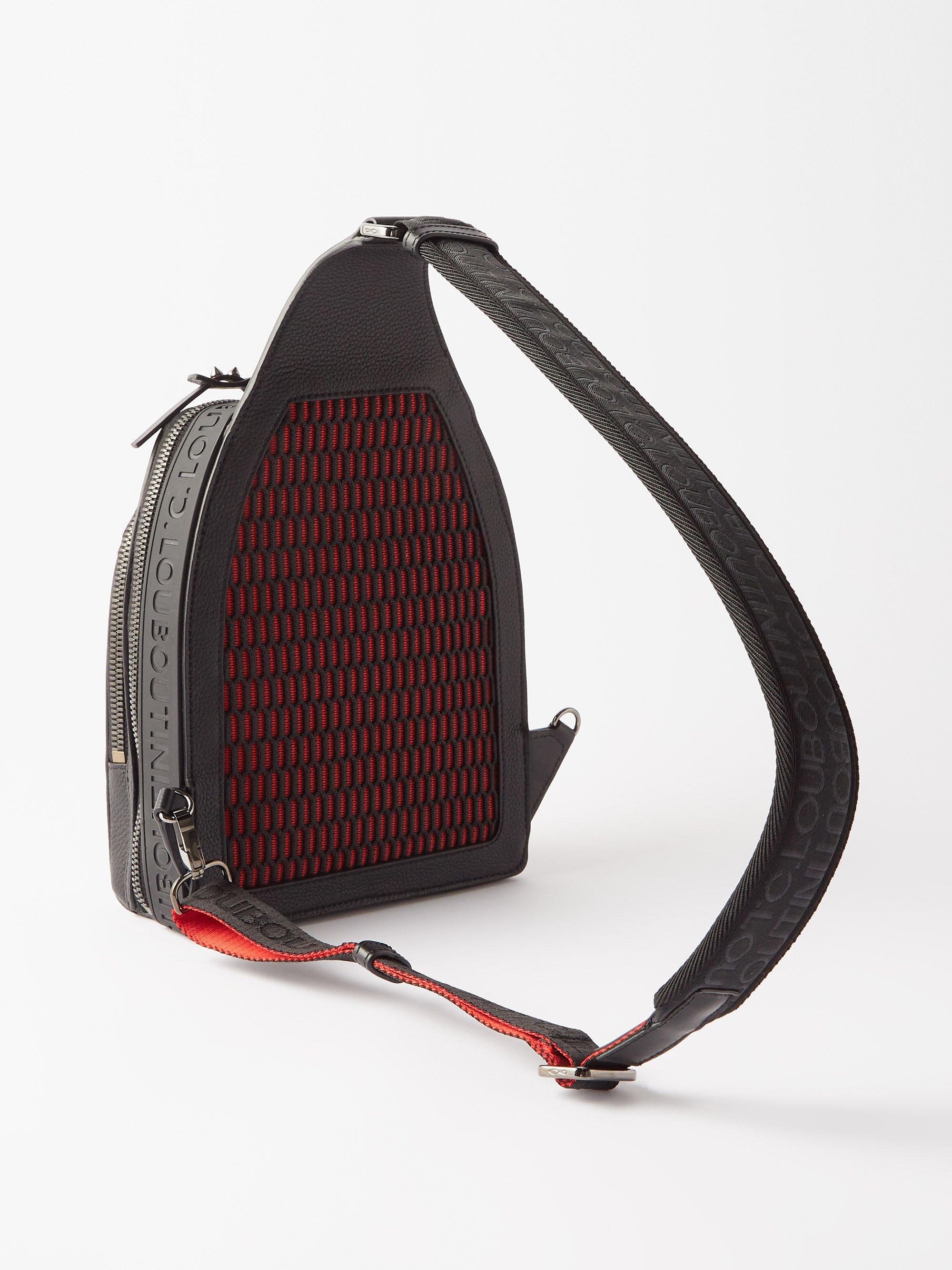 Christian Louboutin Loubifunk Spiked Leather Backpack in Black for Men