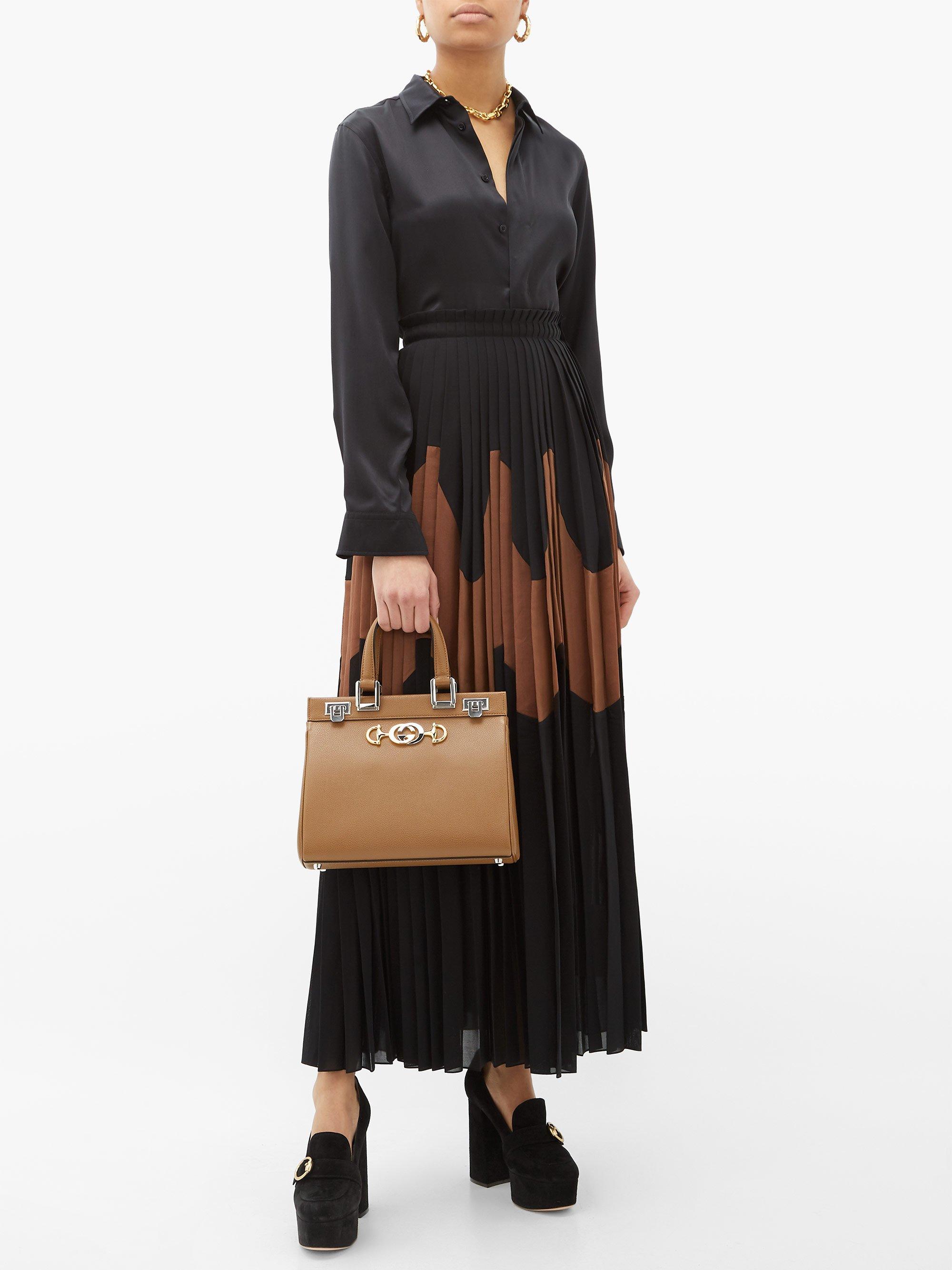 Gucci zumi grainy leather small top handle bag new arrivals