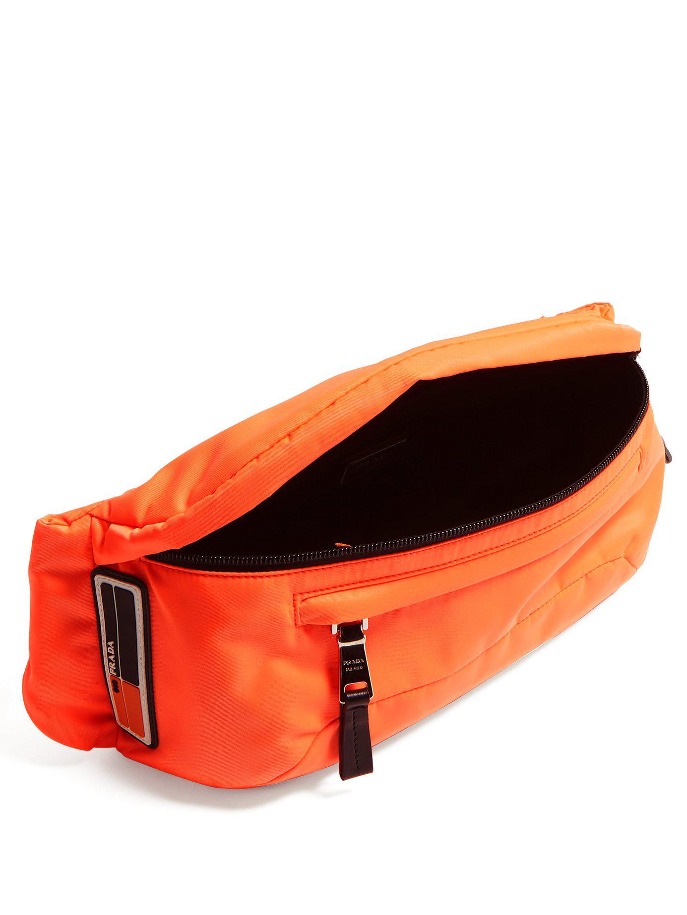 orange waist bag