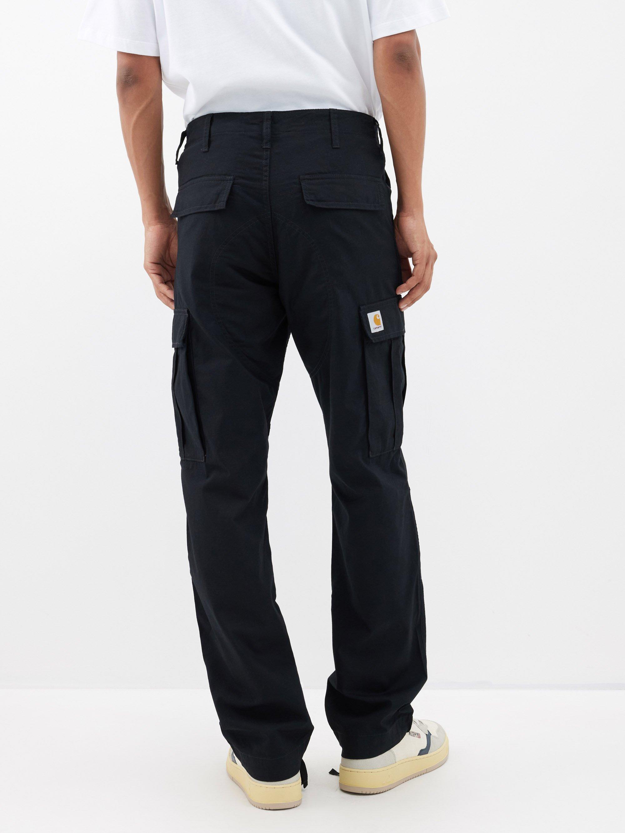 Carhartt WIP Columbia Cotton-ripstop Cargo Trousers in Black for Men | Lyst