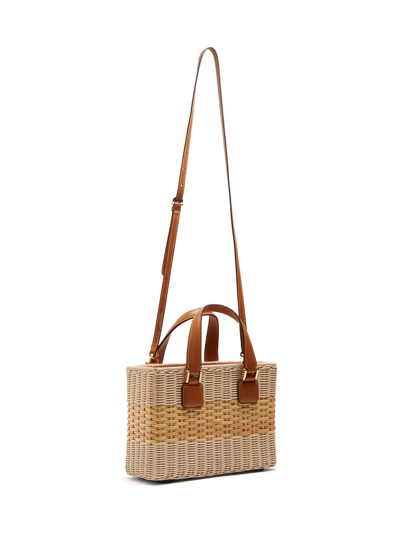 small wicker bag
