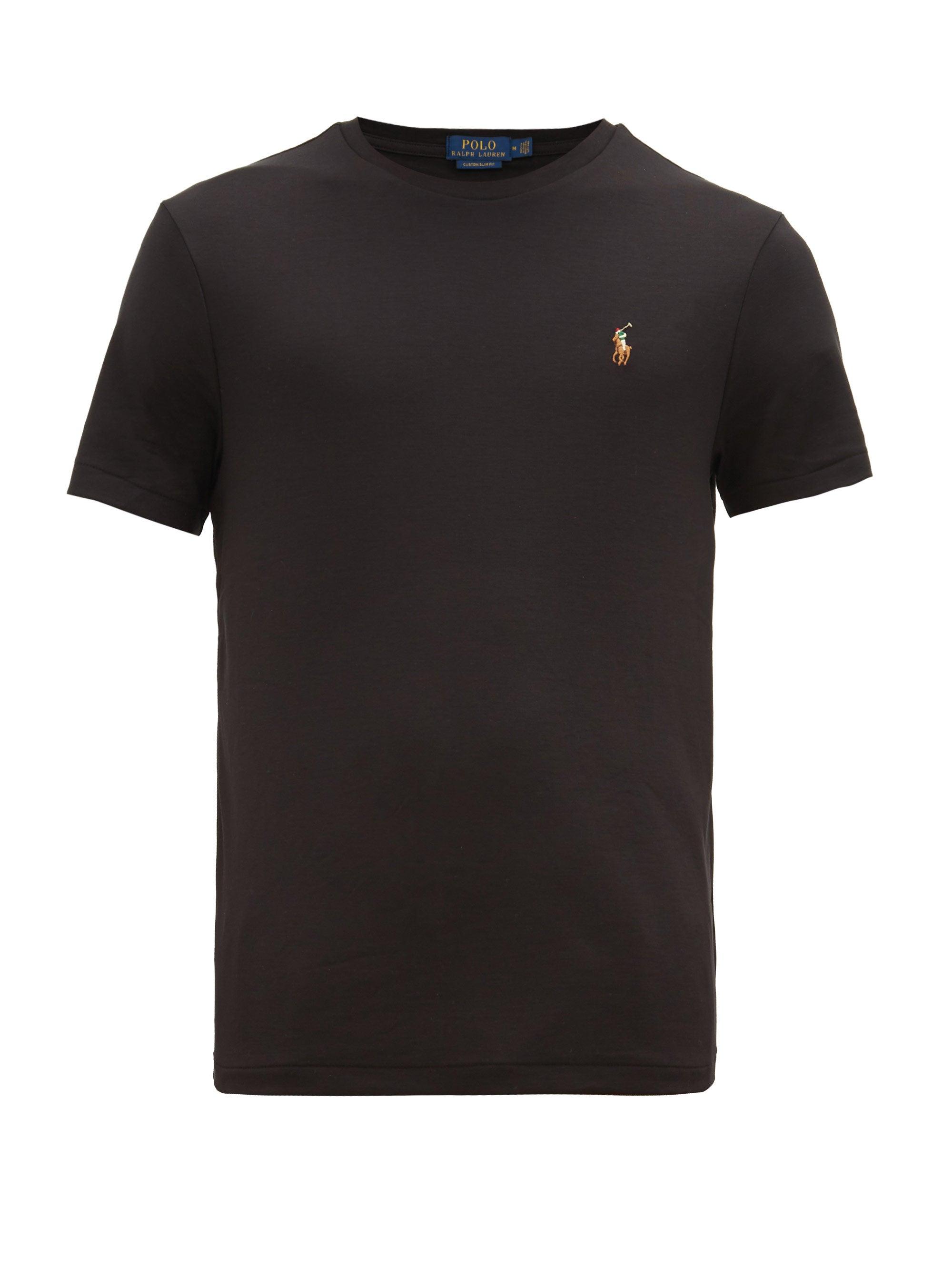 Polo Ralph Lauren Custom Slim-fit Logo-embroidered Cotton T-shirt in ...