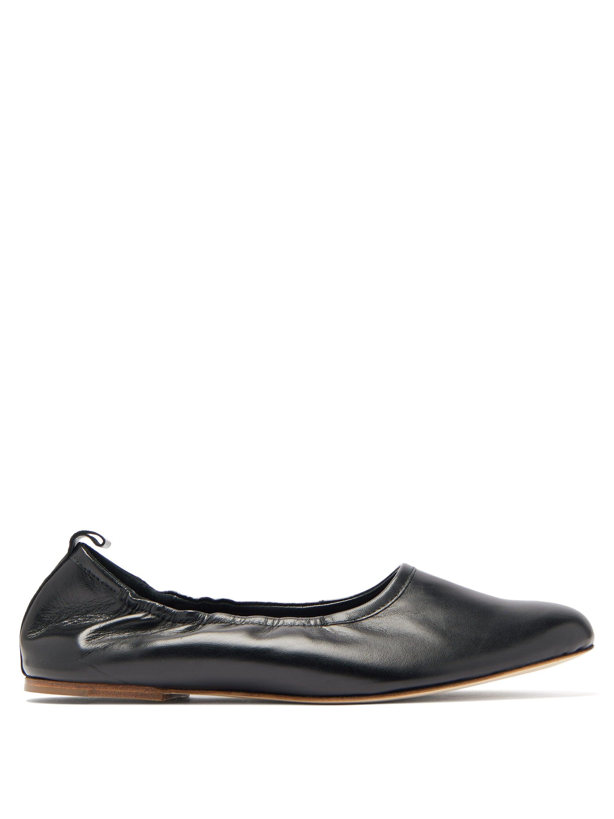 A.P.C. Rosa Elasticated Leather Ballet 