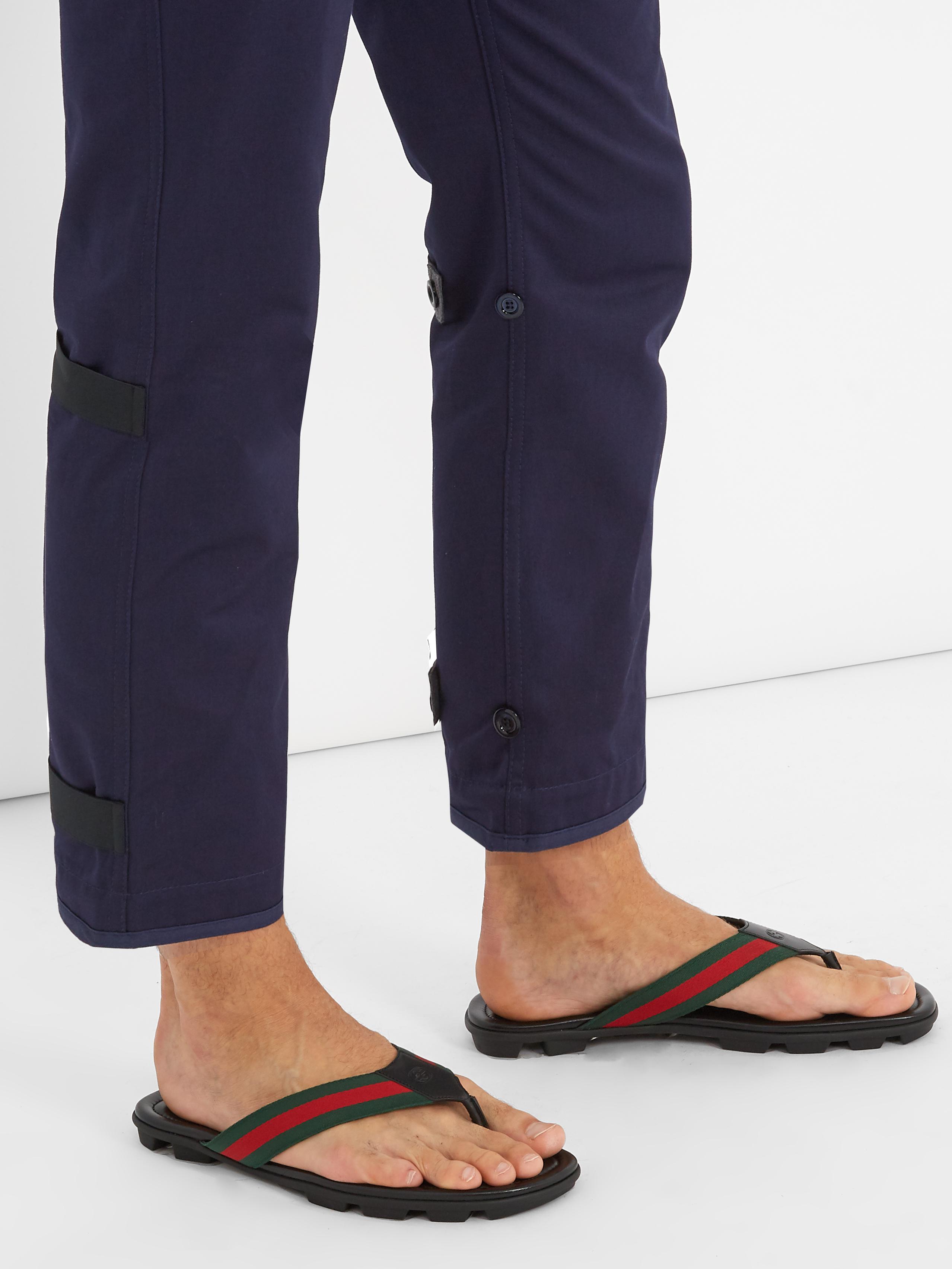 gucci titan flip flop