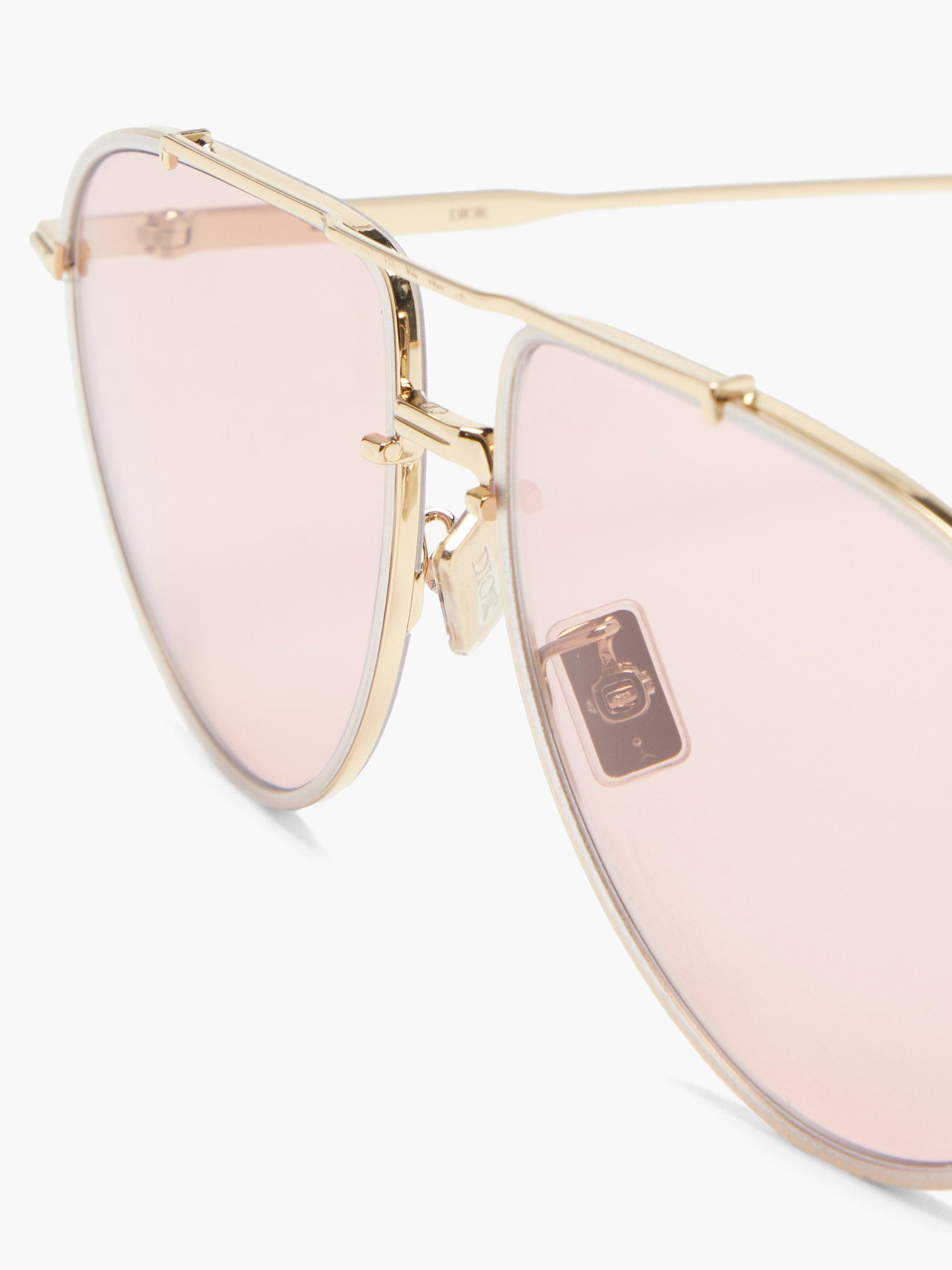 dior pink gold sunglasses