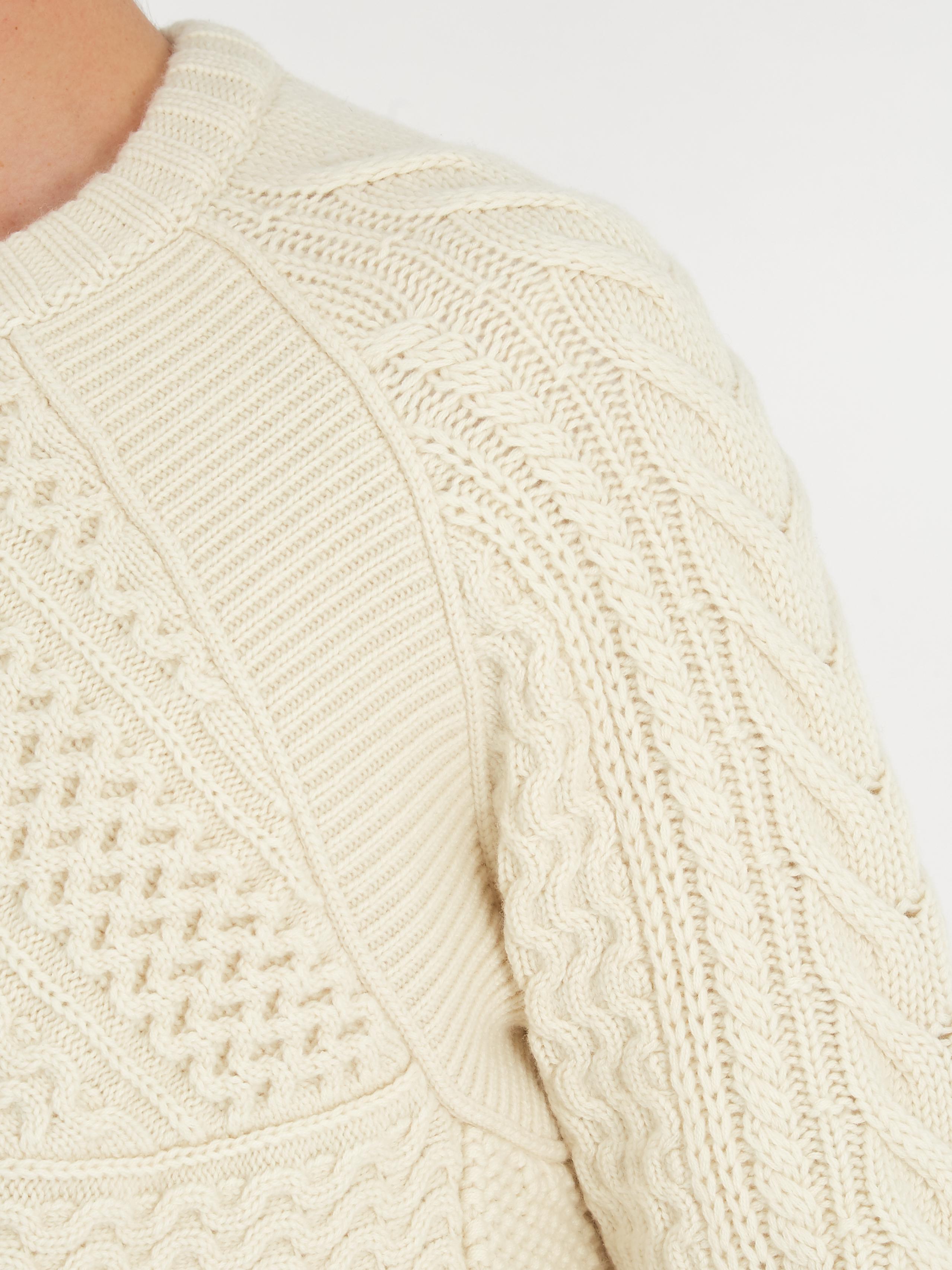 burberry cable knit sweater