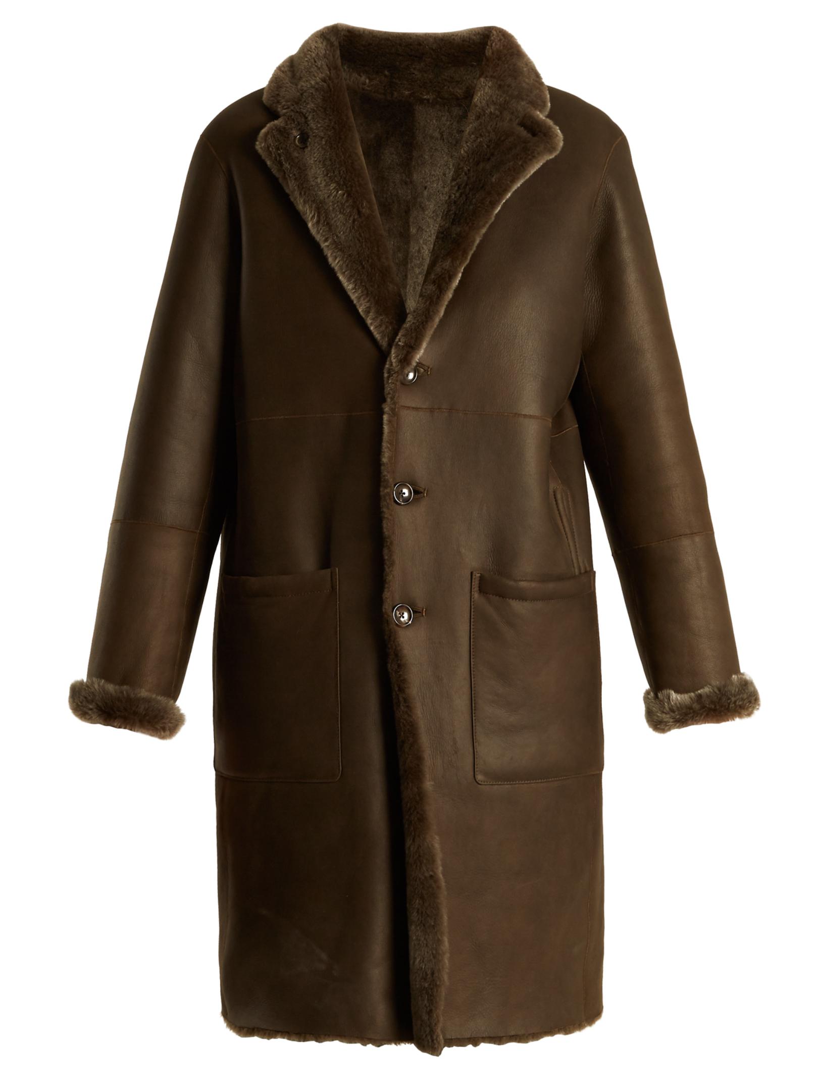 Joseph shearling outlet coat sale