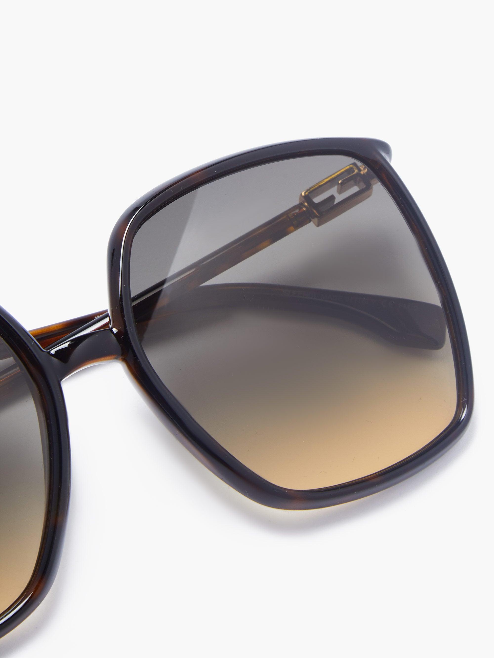 fendi oversized square sunglasses