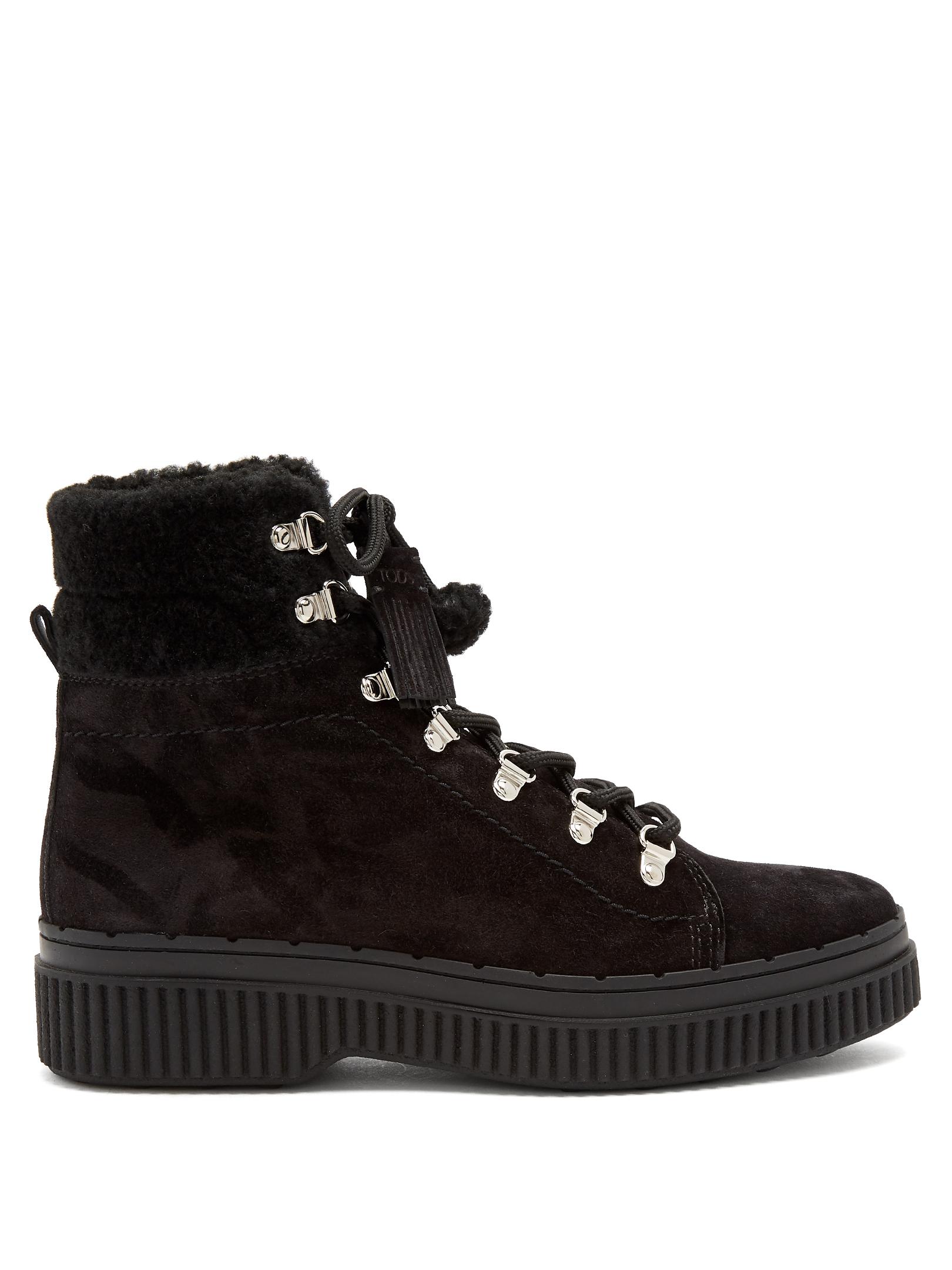 tods shearling boots