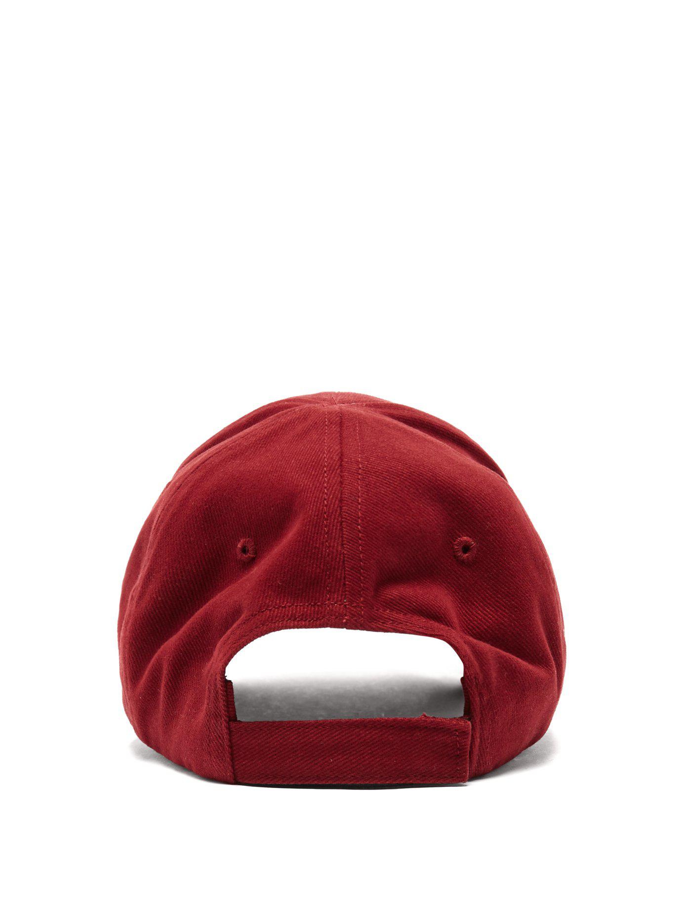 Balenciaga Cotton Logo Baseball Cap in 