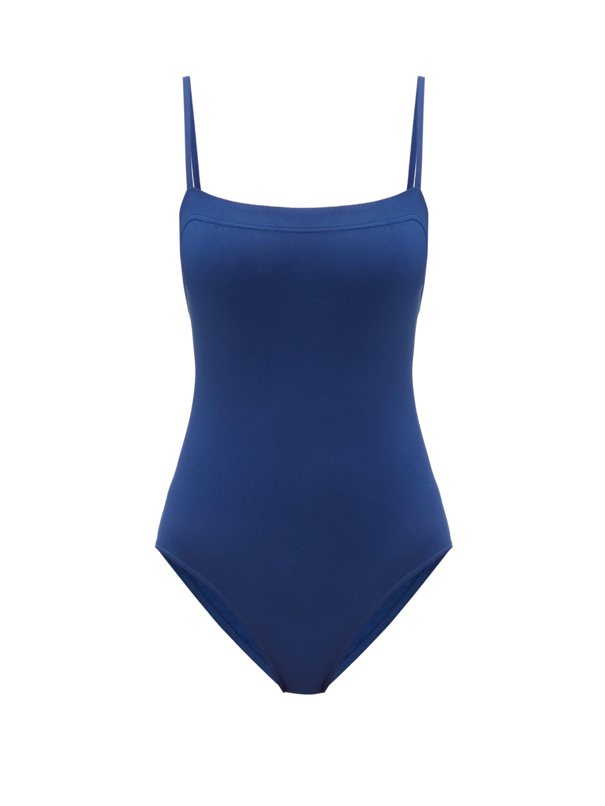 Eres Aquarelle Square-neck Swimsuit in Navy (Blue) - Lyst