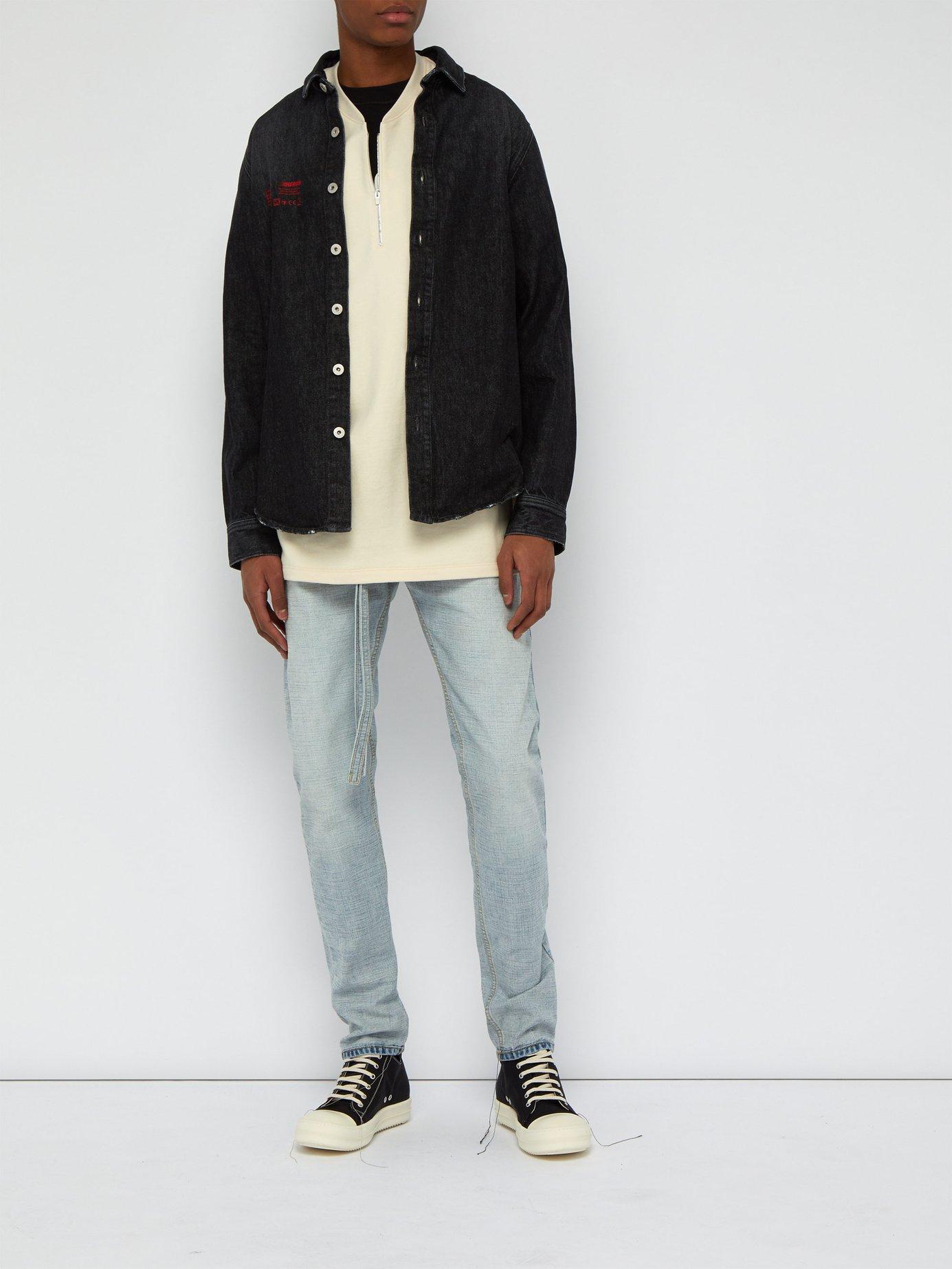 fear of god half zip henley