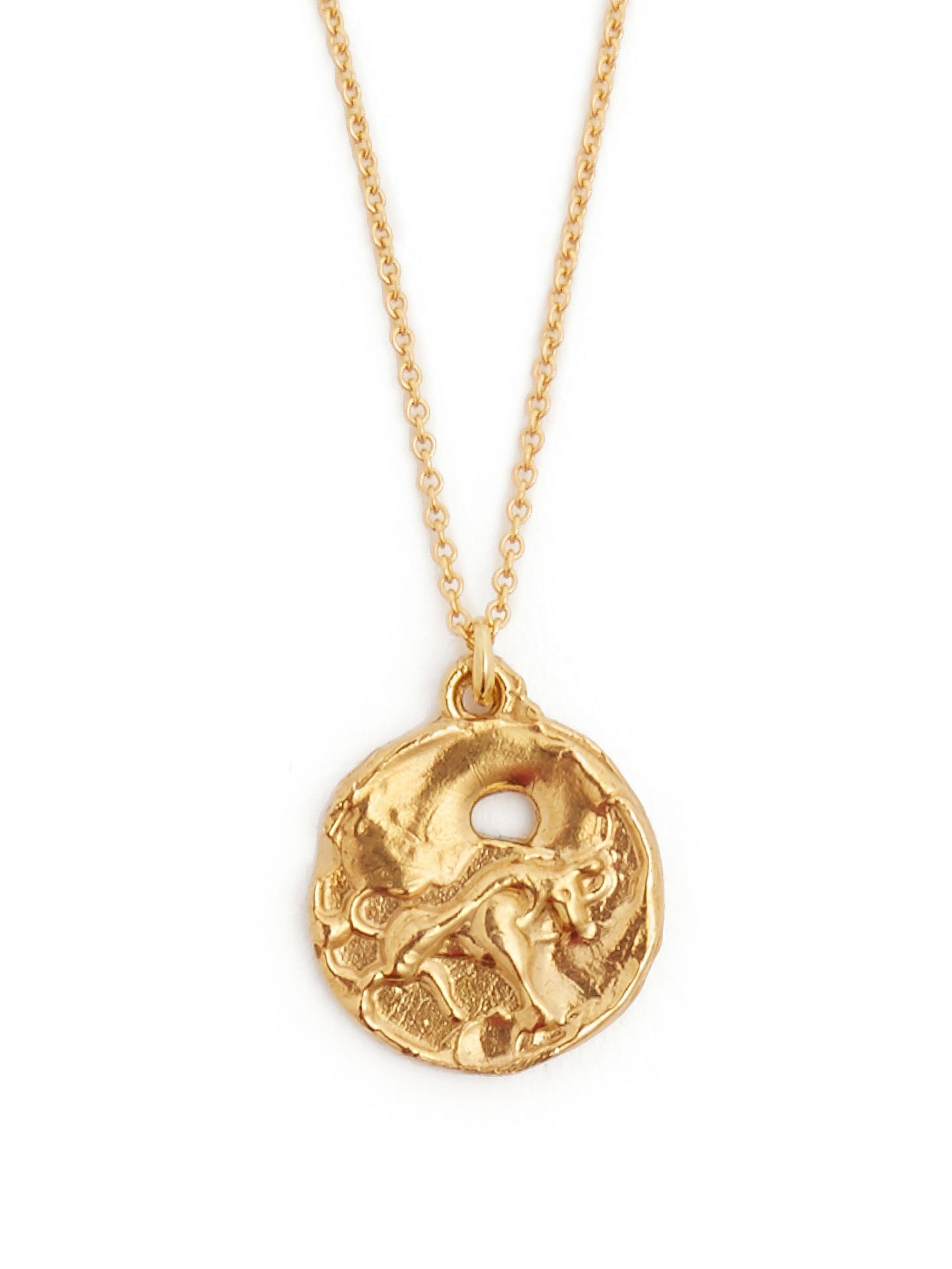 Alighieri Taurus 24kt Goldplated Pendant Necklace in Metallic for Men