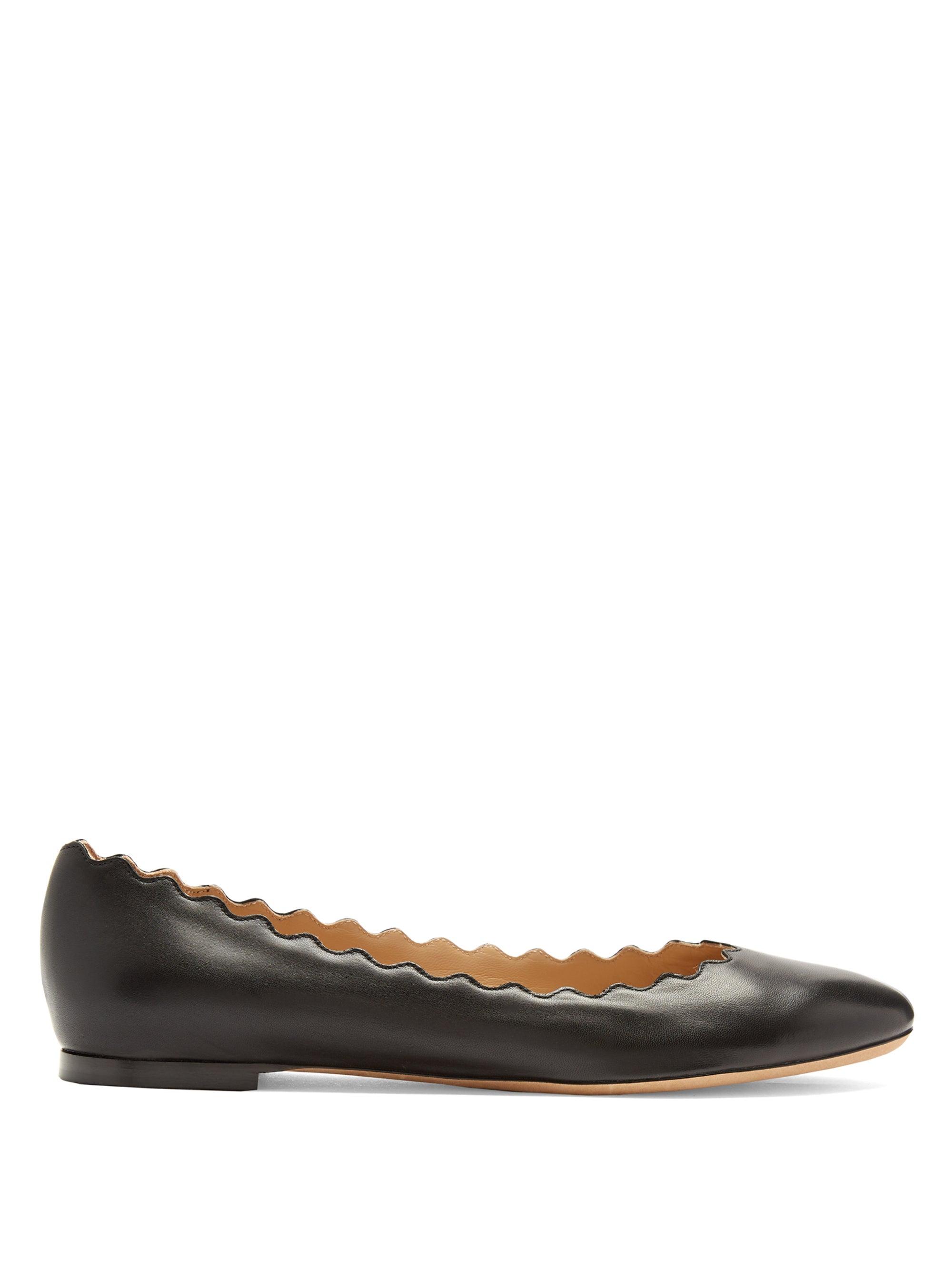 chloe lauren scalloped flats
