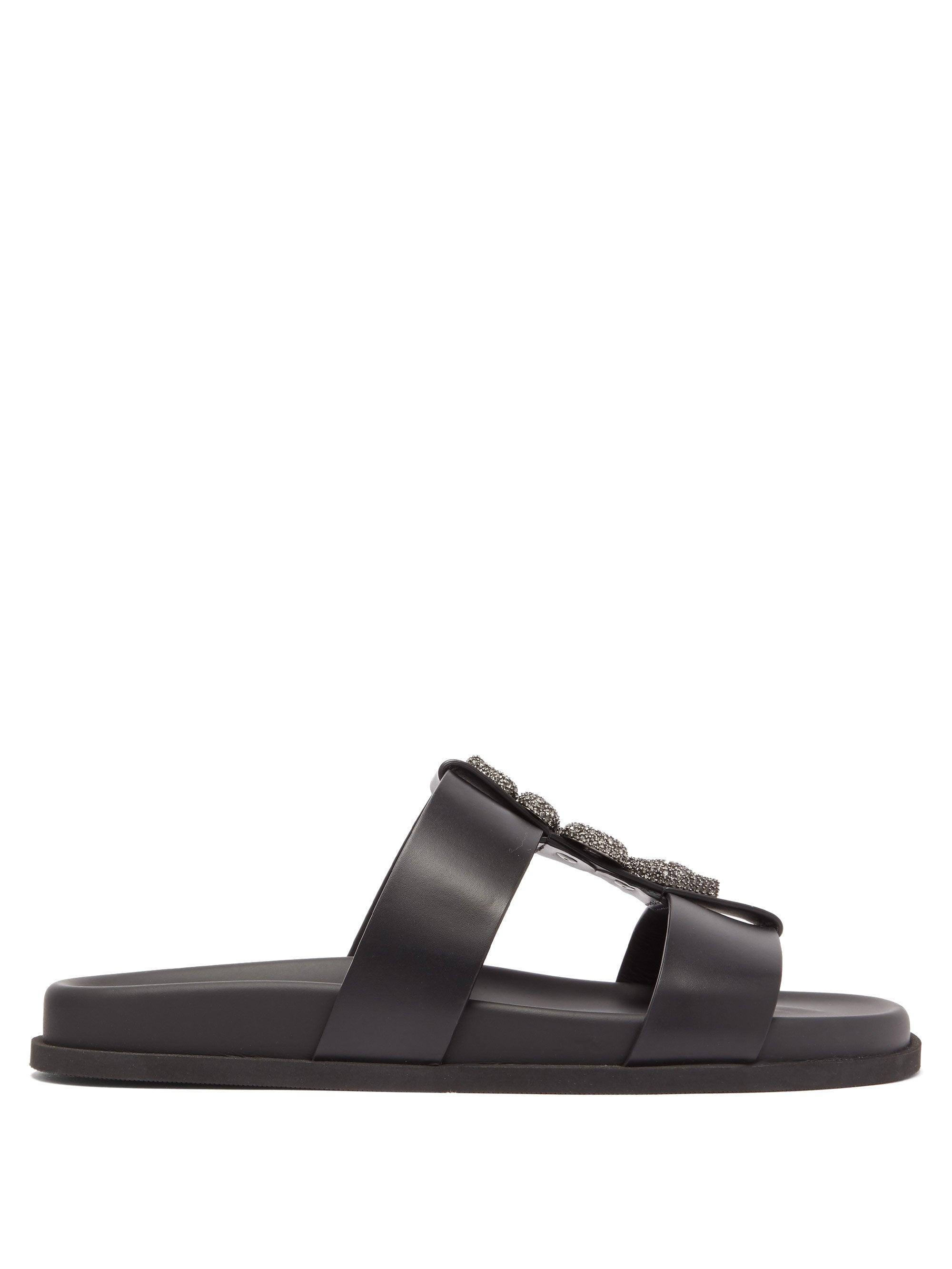 valentino crystal slides
