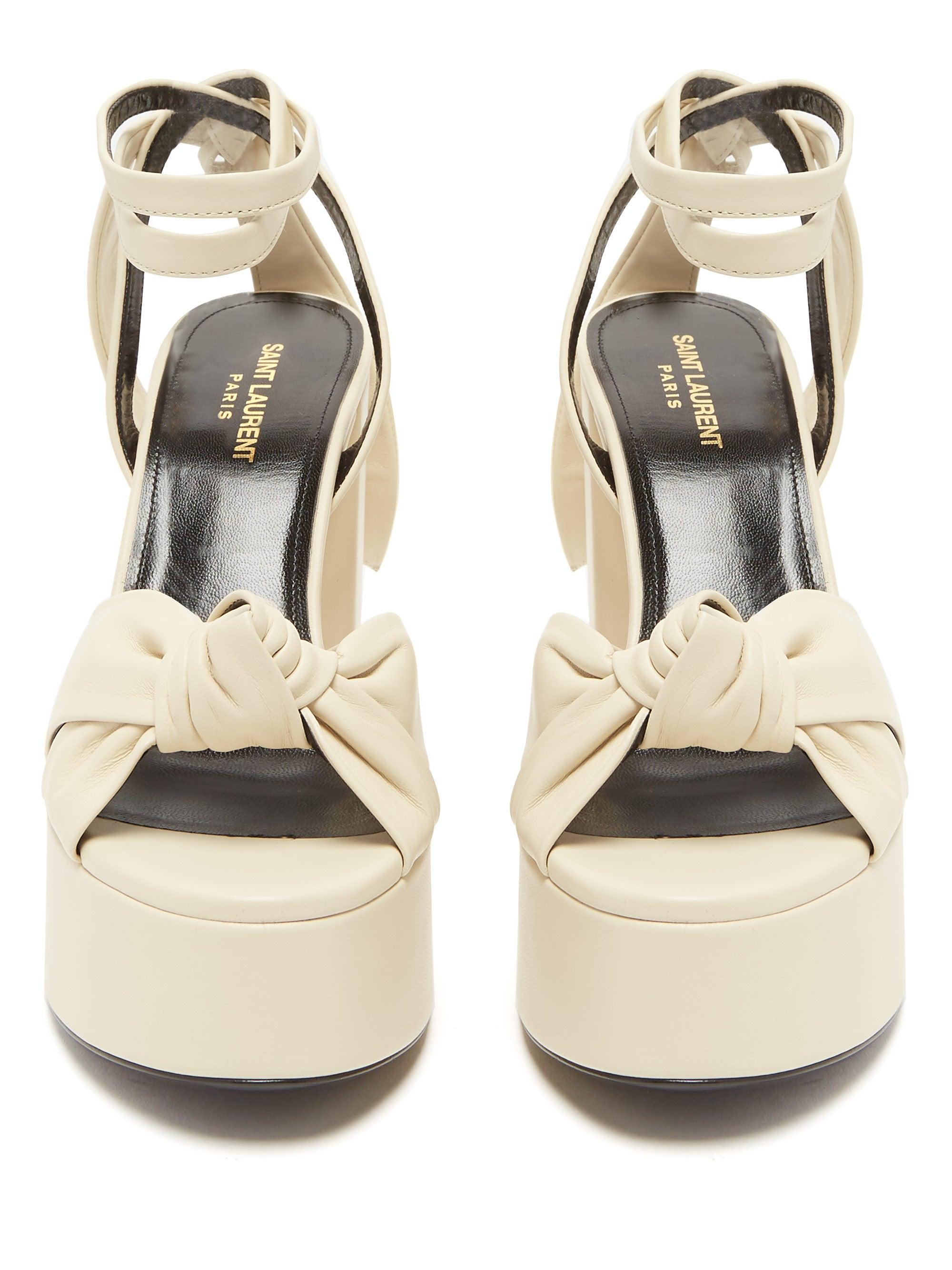 saint laurent bianca platform sandals